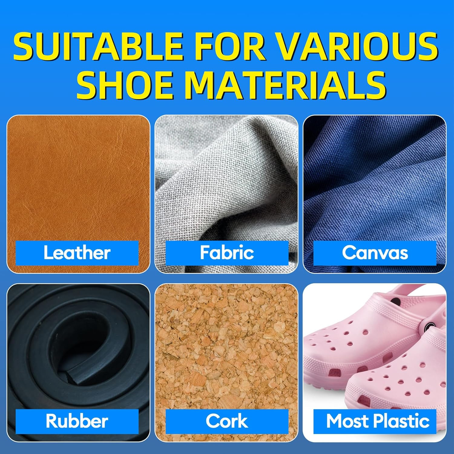 Shoe Glue Waterproof Clear Flexible Repair Adhesive for Soles Boots 2.1Oz