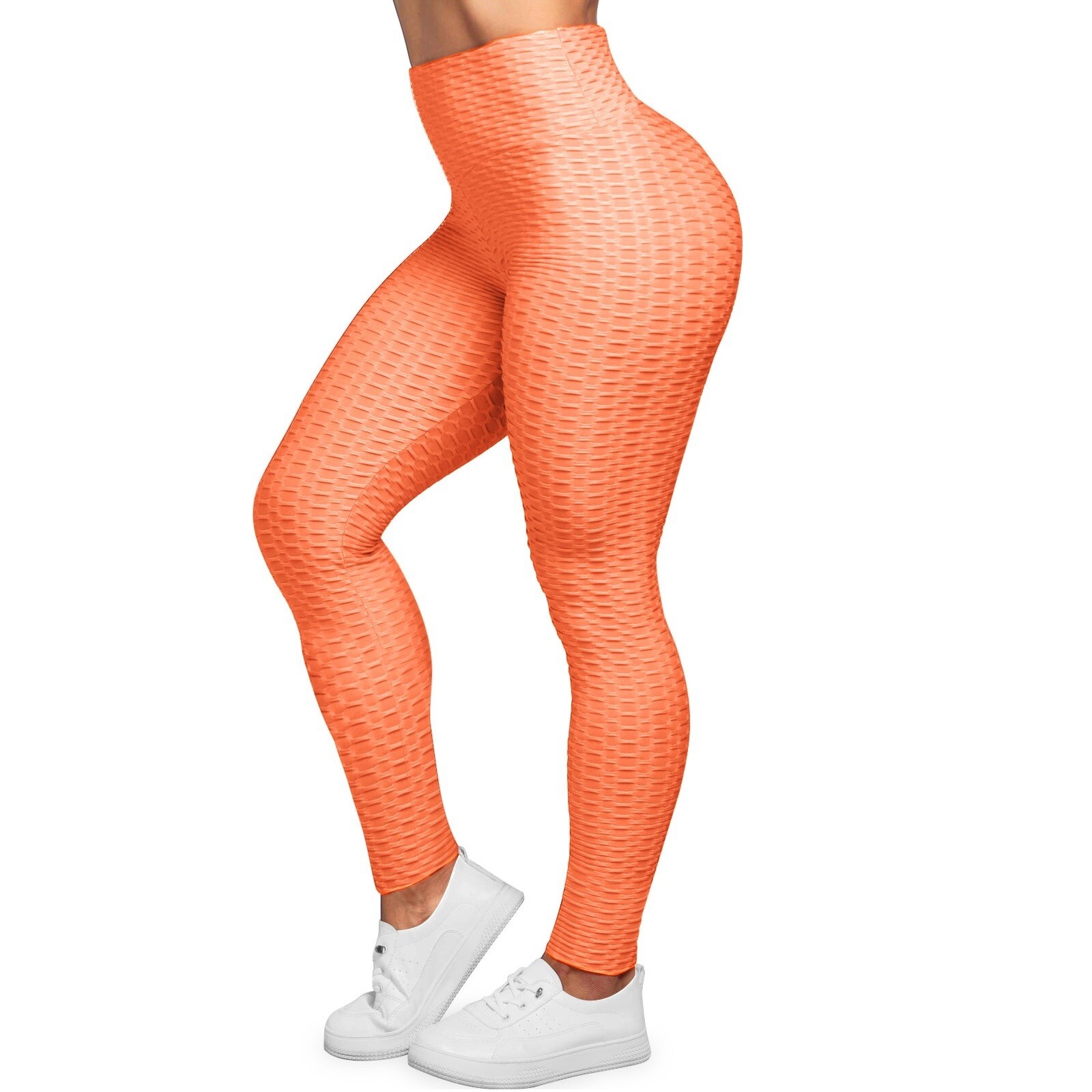 Women’s Butt Lifting Textured High Waist Ruched Scrunch Yoga Workout leggings