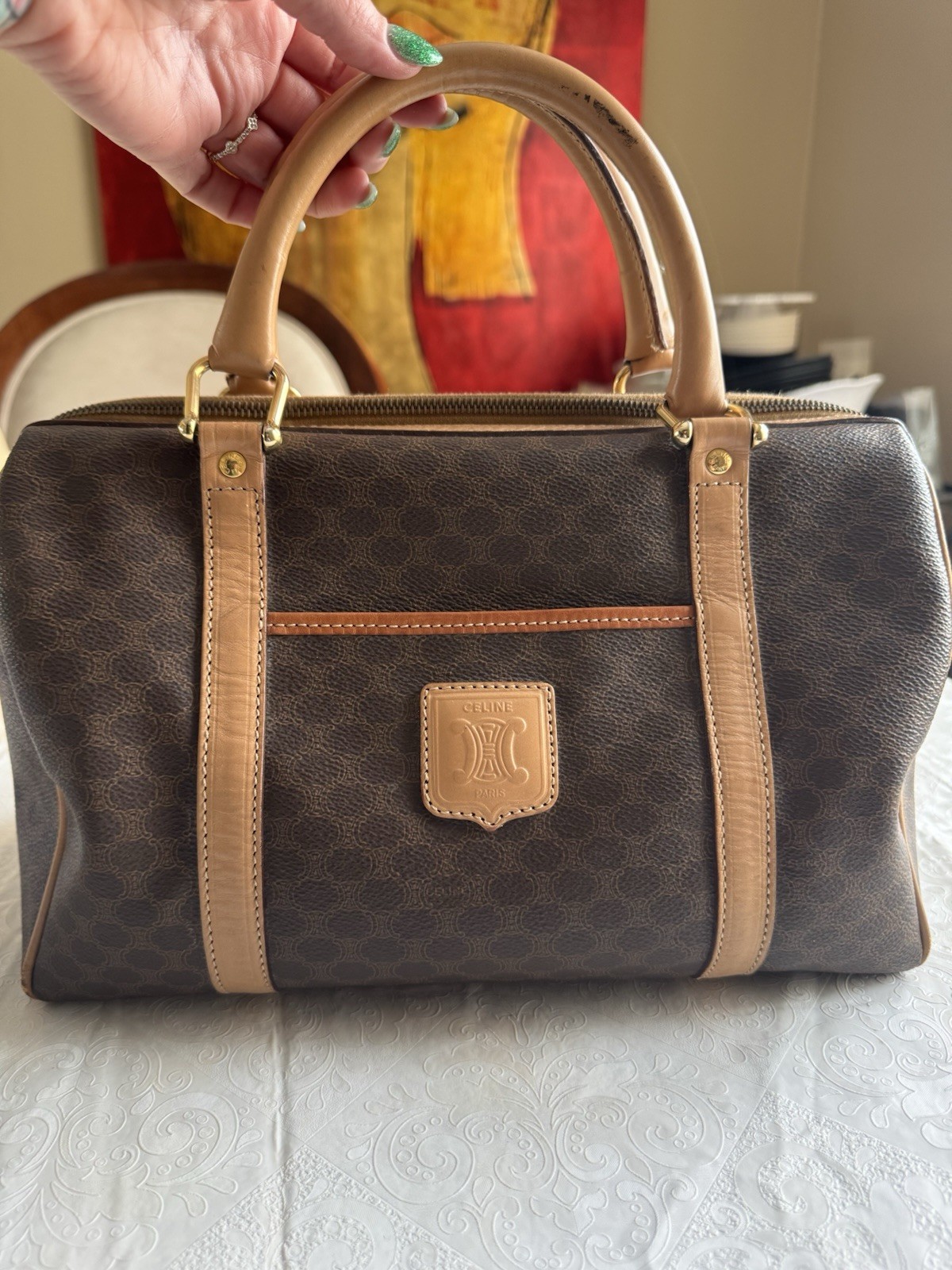 Celine Macadam Boston Bag