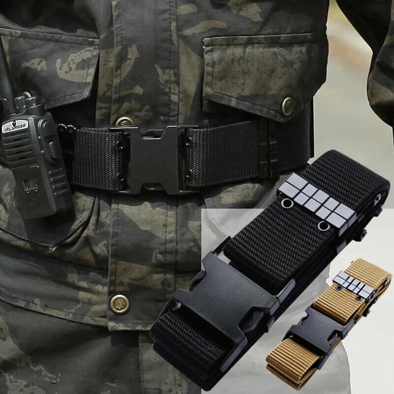 Tactical Belt Adjustable Military Grade Heavy Duty Work Belt for Outdoor Sports