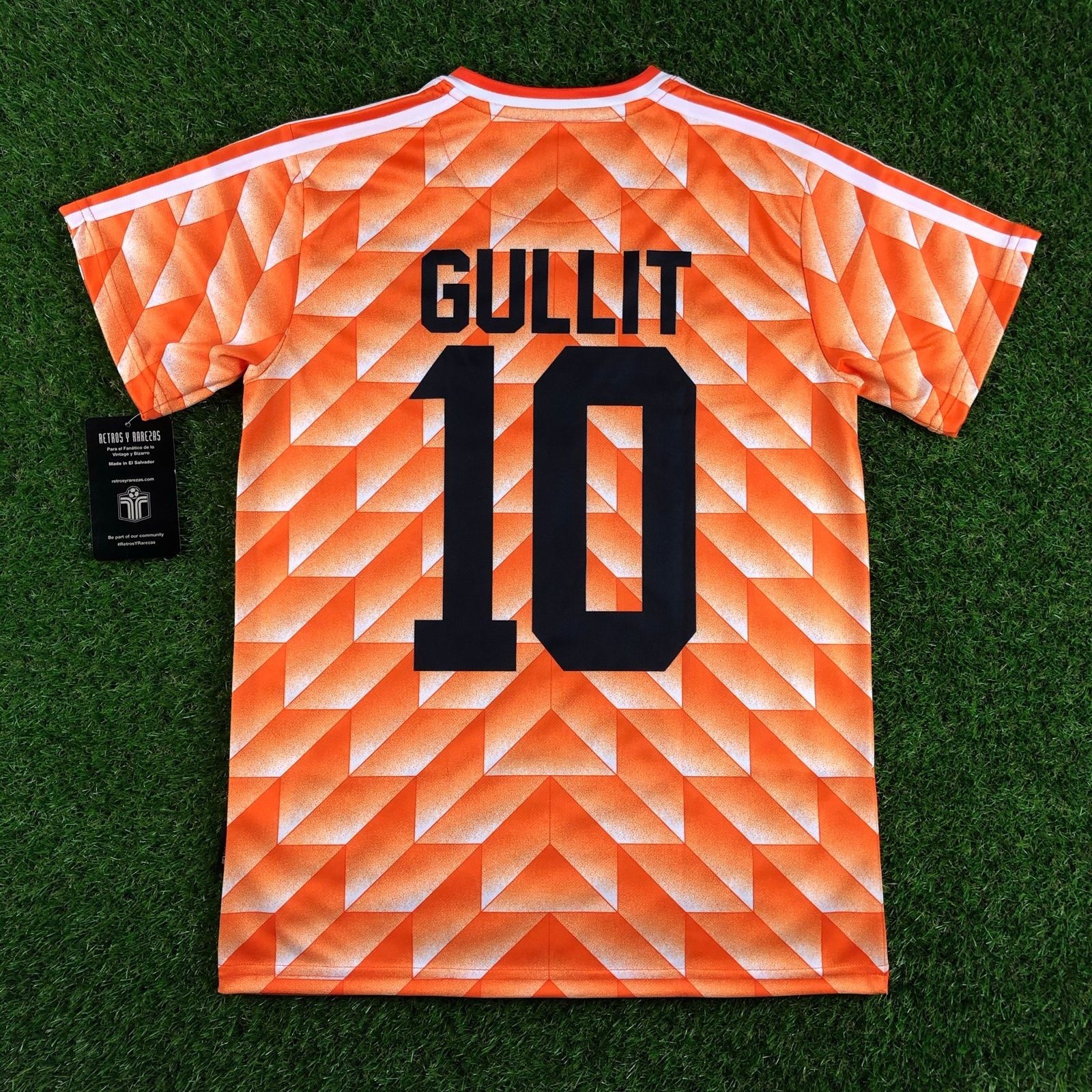 Classic Retro Netherlands Holland 1988 GULLIT 10 Football Shirt Jersey Size L