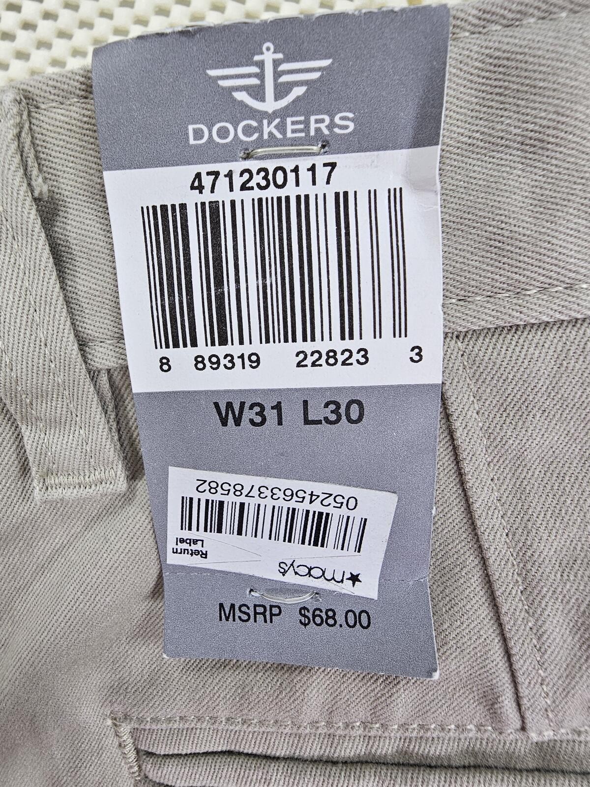 Dockers Alpha Khaki Athletic Fit Pants. Size 31 x 30