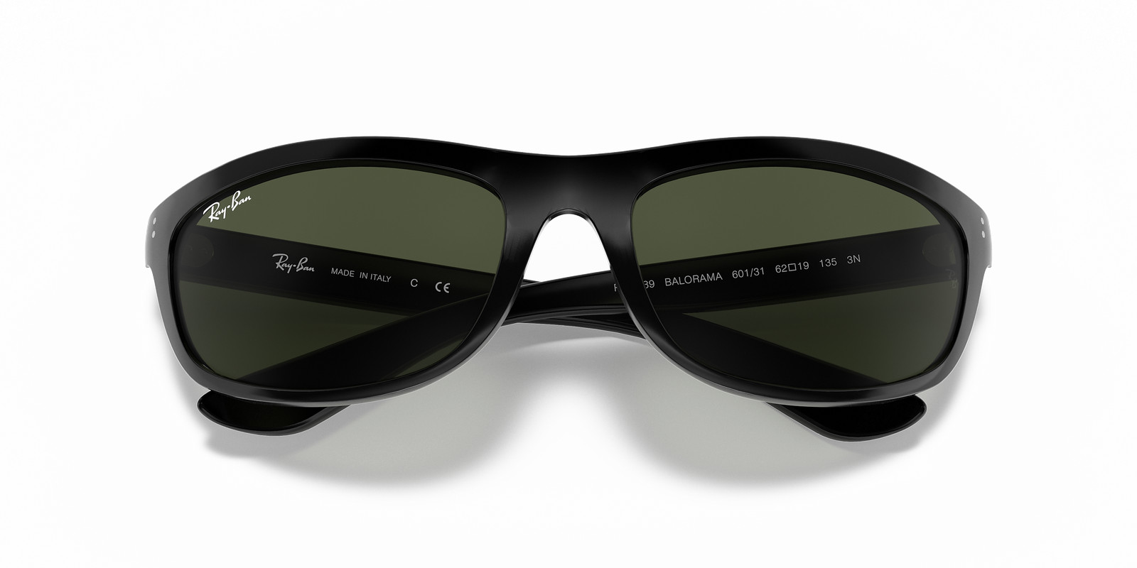 Ray-Ban Balorama Polished Black/G-15 Green 62 mm Sunglasses RB4089 601/31 62-19