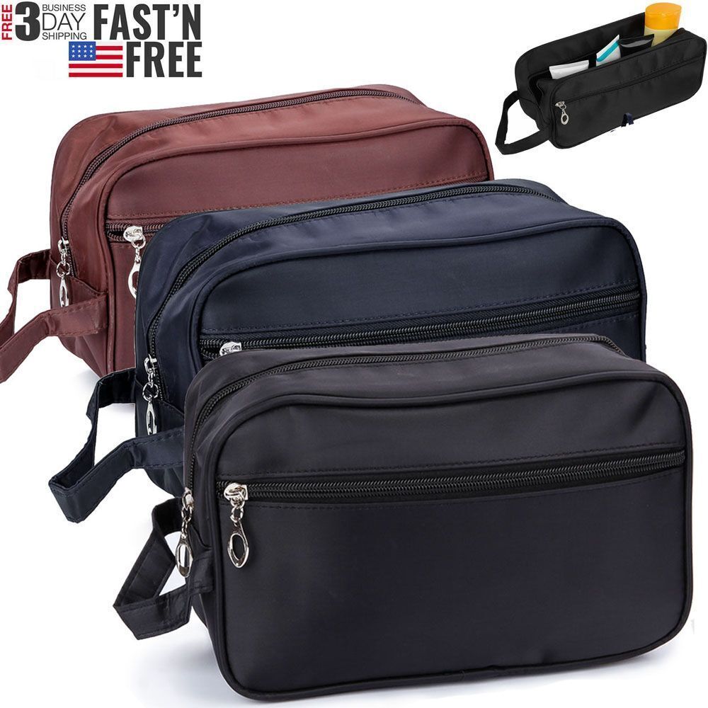 Travel Toiletry Bag Dopp Kit for Men & Women Cosmetics Makeup Shaving Organizer