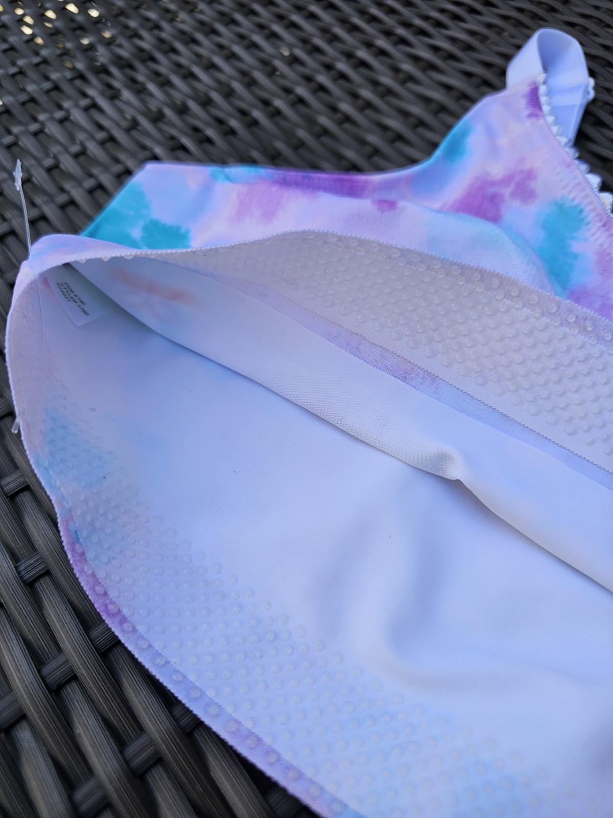 Ruby Ribbon Tie Dye Heritage Demiette Size 34 Style 1799 Bralette Sports Bra