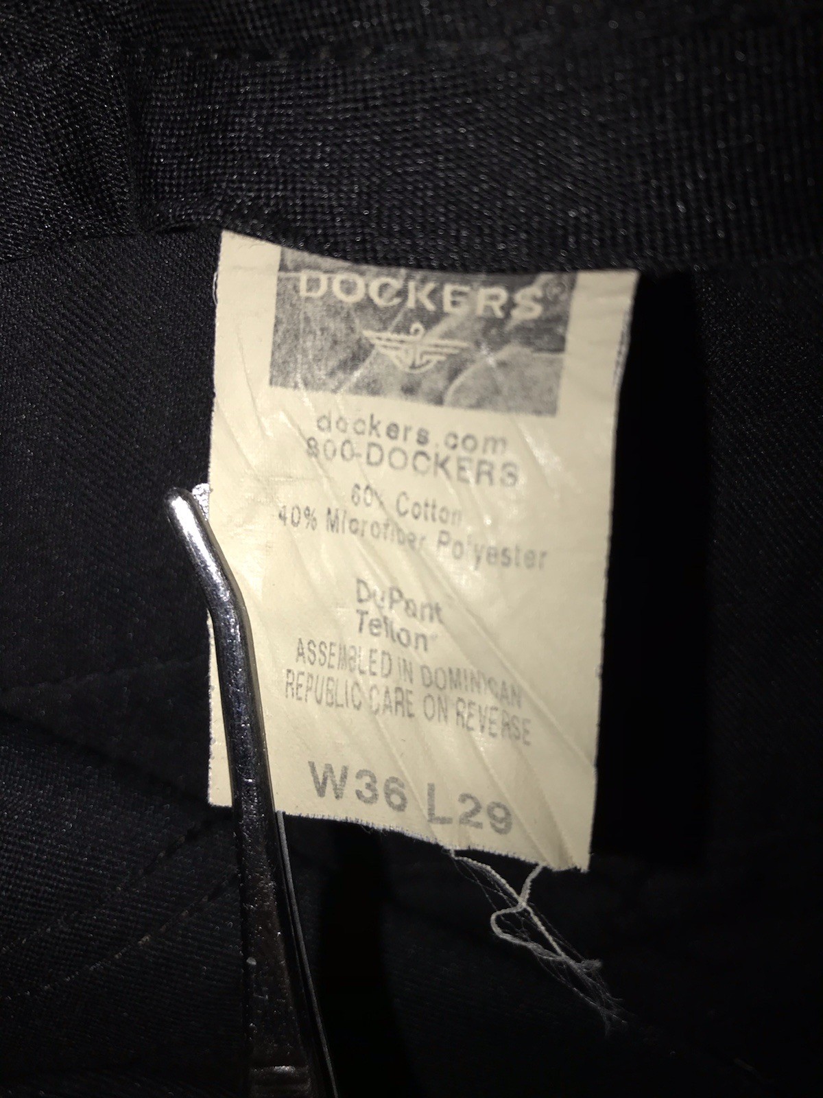 Dockers Mens Chino Pants Lot of 2 Brown Navy Blue Size 36×29 Stain Defender