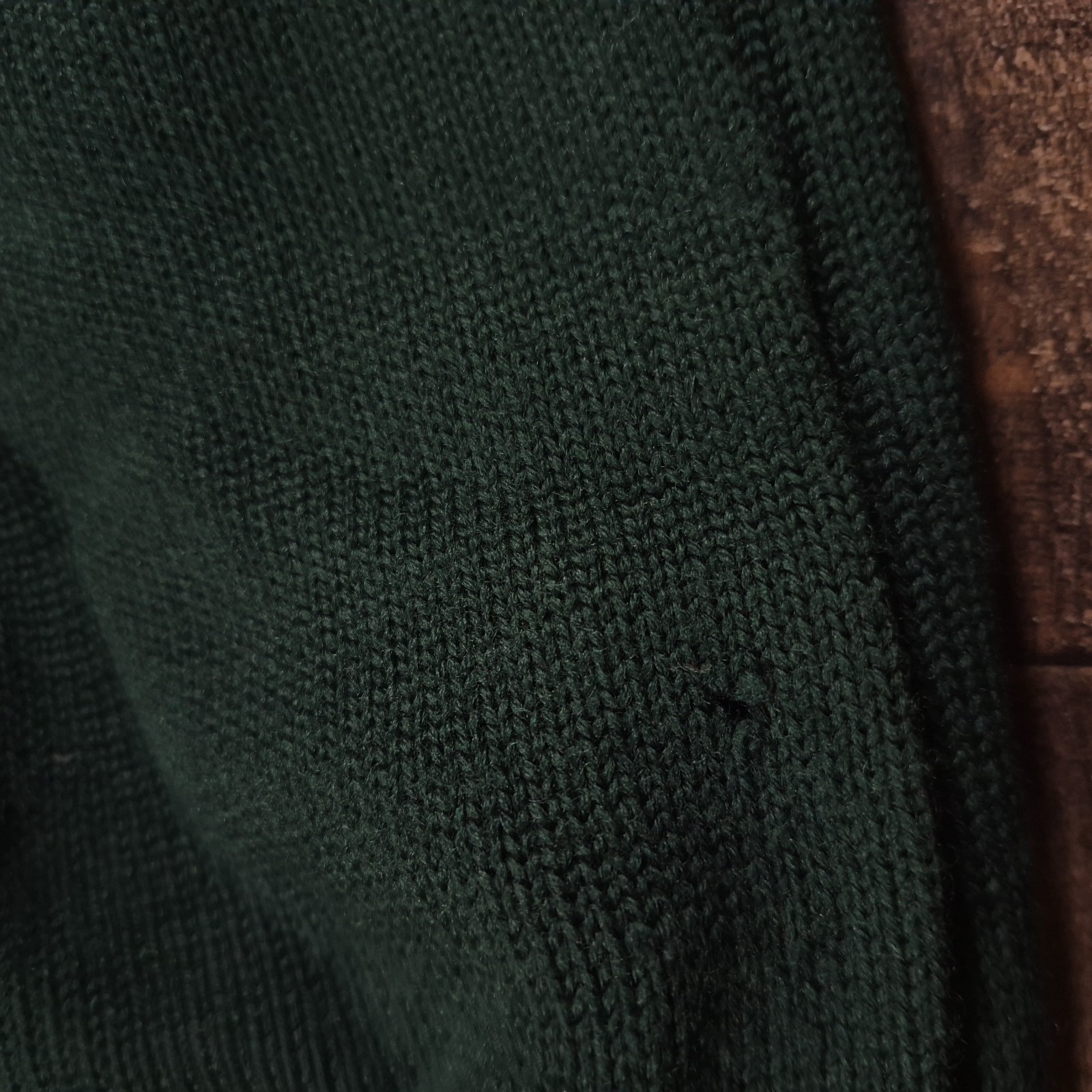 Vintage Letterman Varsity Sweater Womens 38 Green Wool Dehen Knitting 50s School