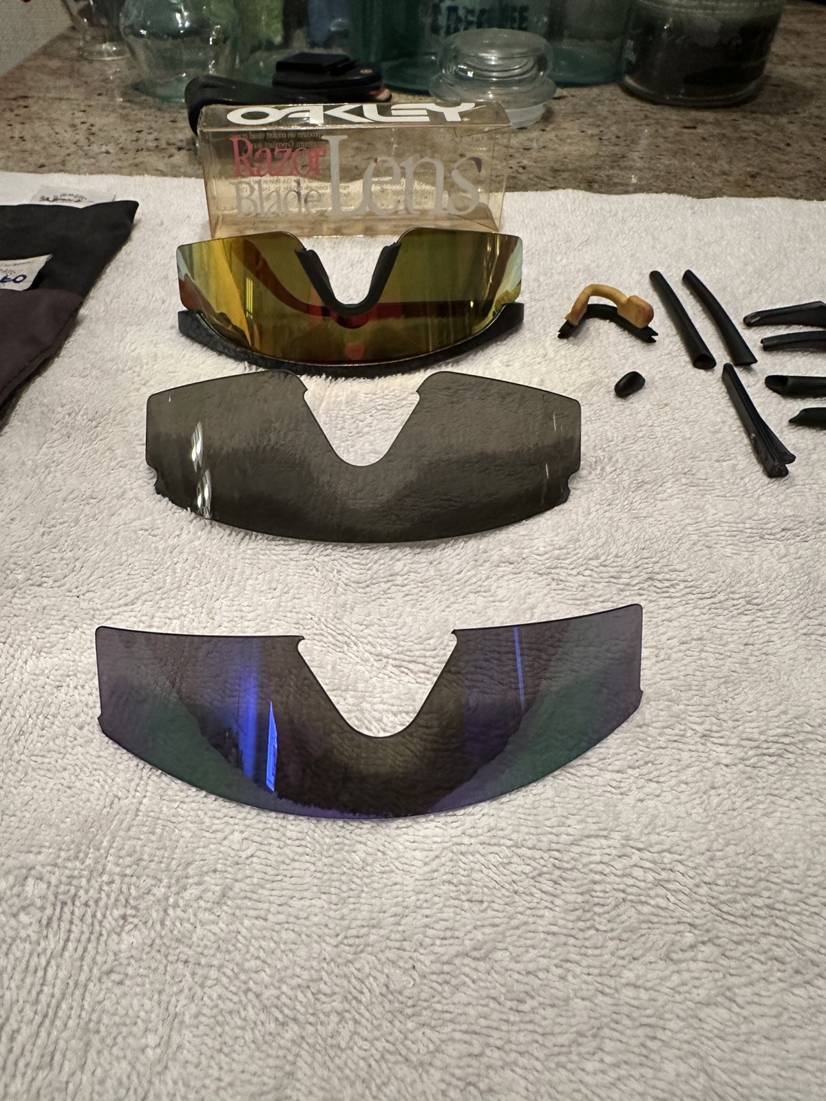 Oakley Razor Blade Shield Replacement Lens, Mirrored, Multicolor