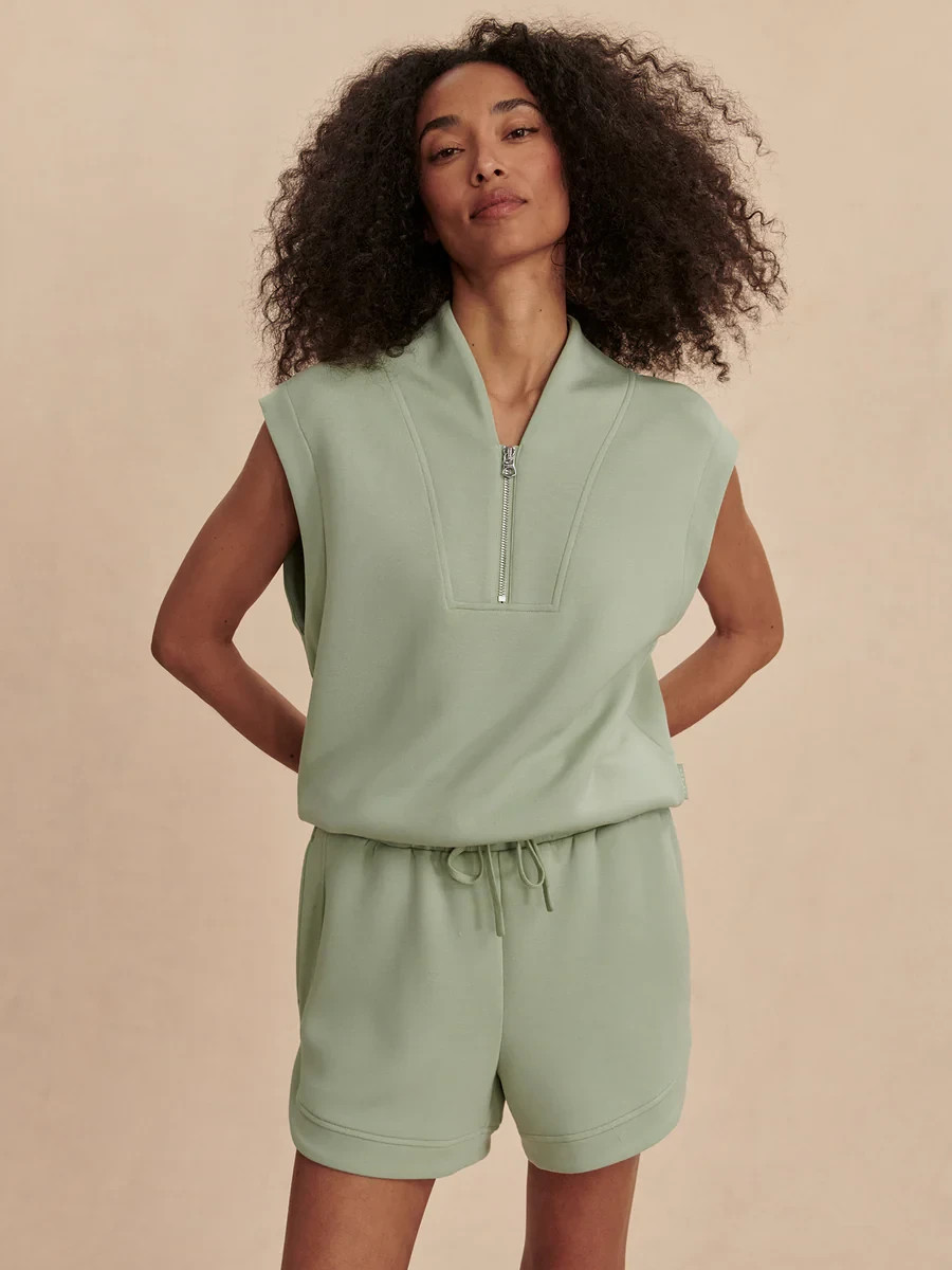 New Varley Loretta Half-Zip Sleeveless Sweat Multiple Colors and Sizes Available