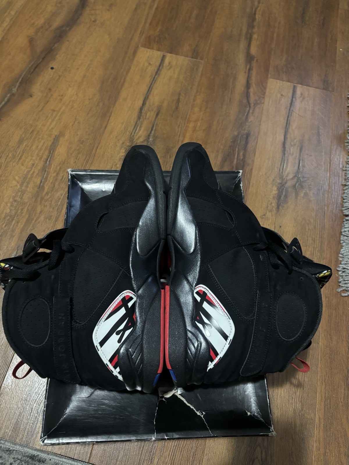 Air Jordan 8 Playoff 2023 Size 12 Bred Red Thunder