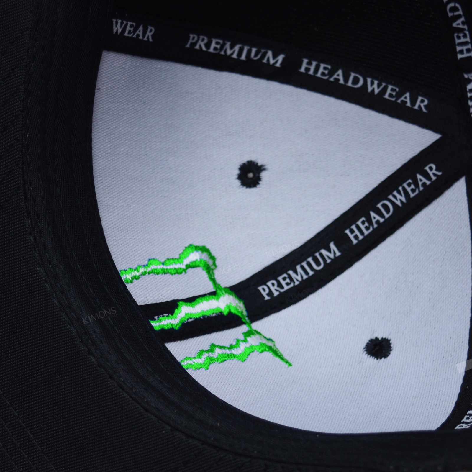 Energy Drink Embroidered Snapback Hat Monster Black Cap **Free Returns** LM / BK