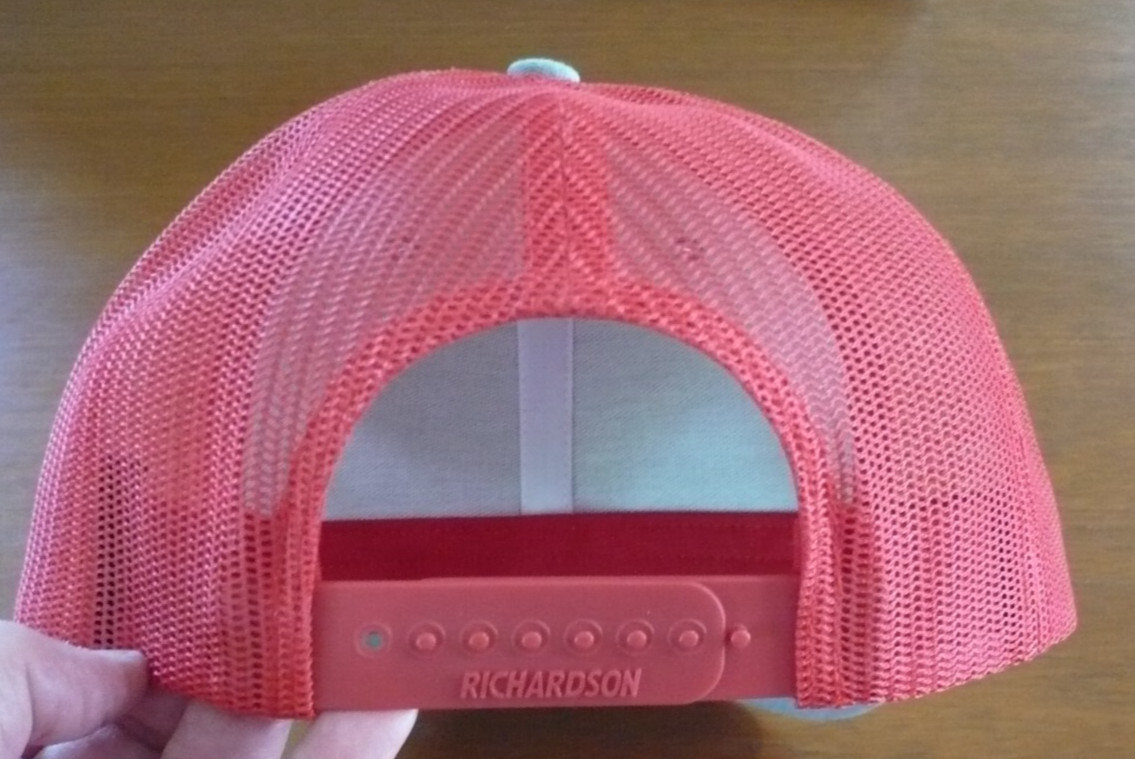 Unique Trucker Snapback Hat Cap Richardson 112 Red Grey Blue Logo Patch Mesh