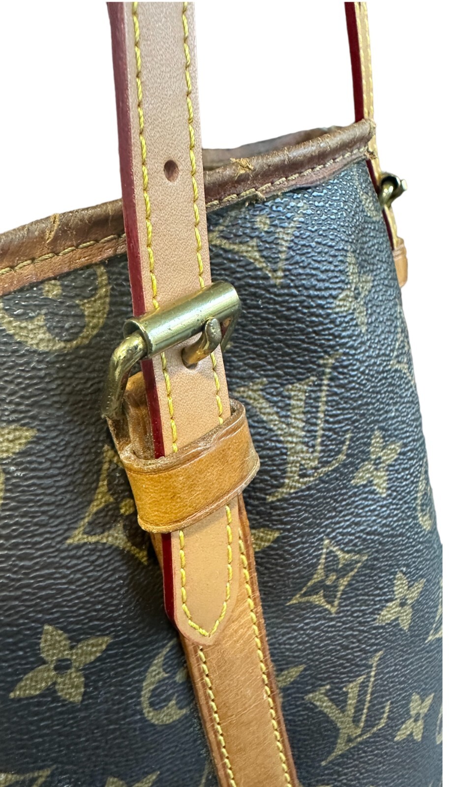 For Louis Vuitton Vachetta Leather Strap Replacement Bucket PM & GM Adjustable