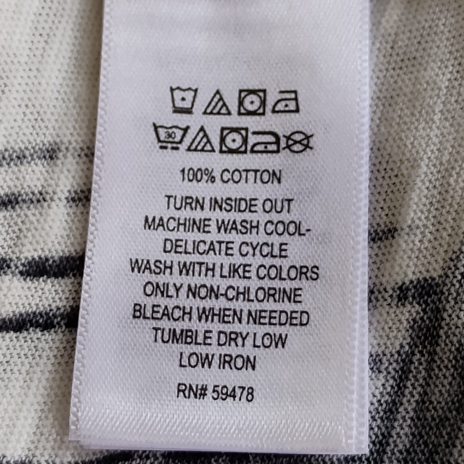 Tahari T-Shirt Black/White Leaf Short Sleeve Cotton Top ~ Plus Size 2X