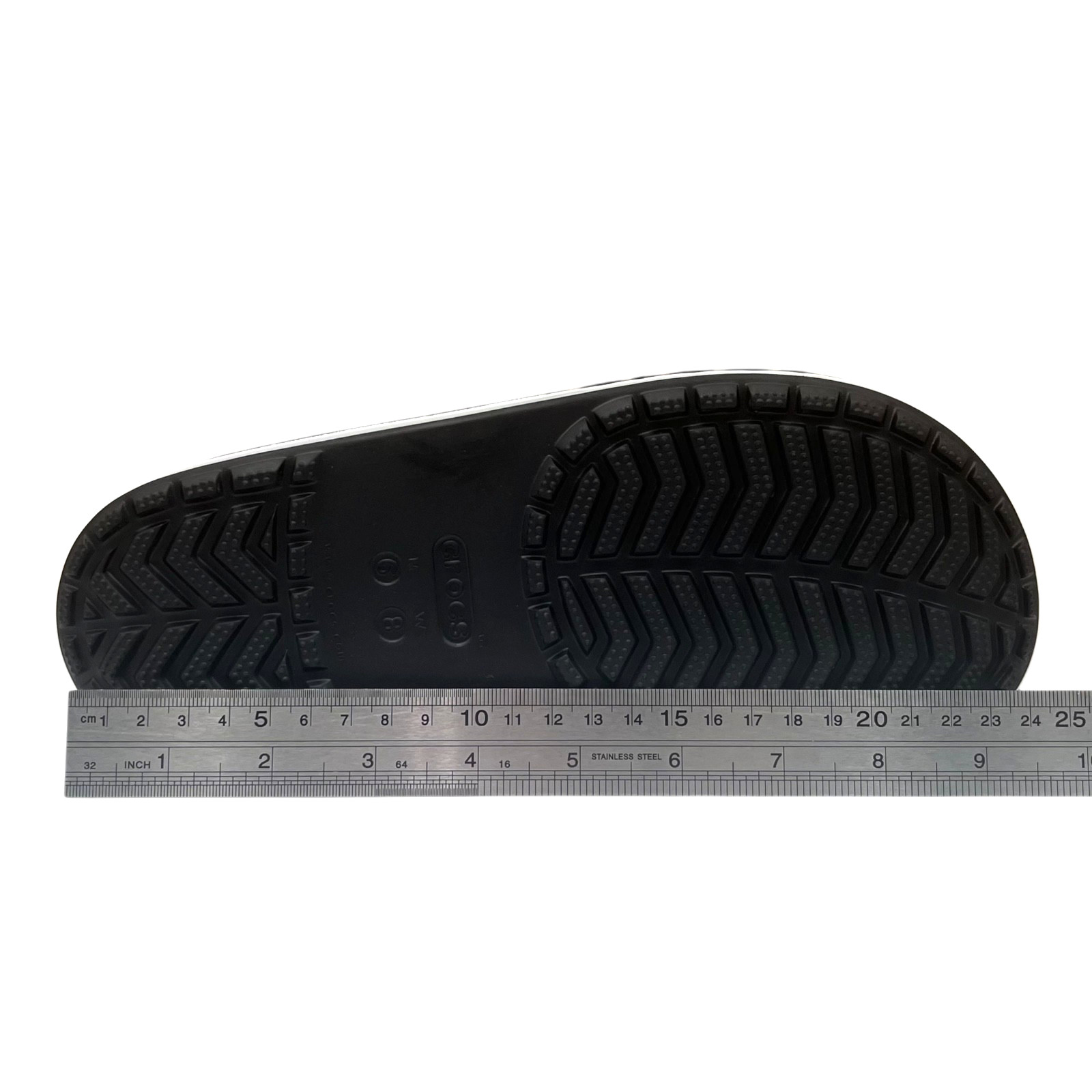 Crocs Bayaband Womens Slide Sandal Size 8 Black White Water Friendly Lightweight