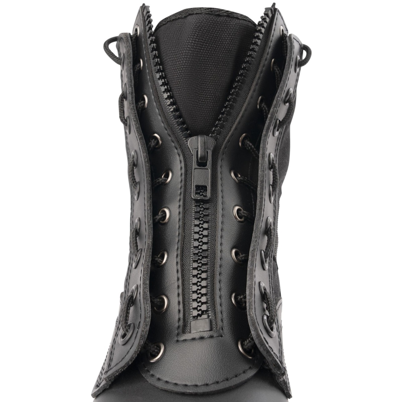 Black Leather Zipper Boot Laces 9 Hole Set Army Military Combat & Jungle Boots