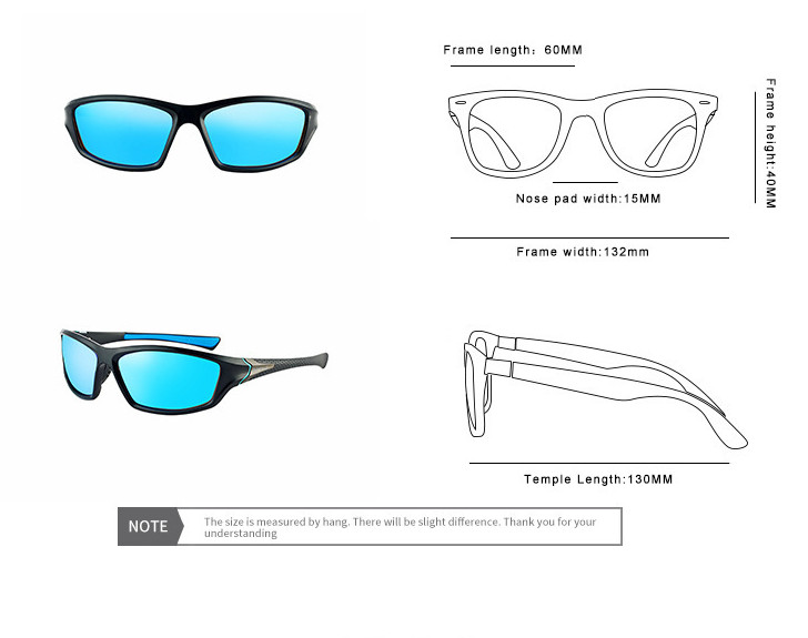 Polarized Sport Sunglasses For Men Women Outdoor Driving Fishing UV400 Glasses