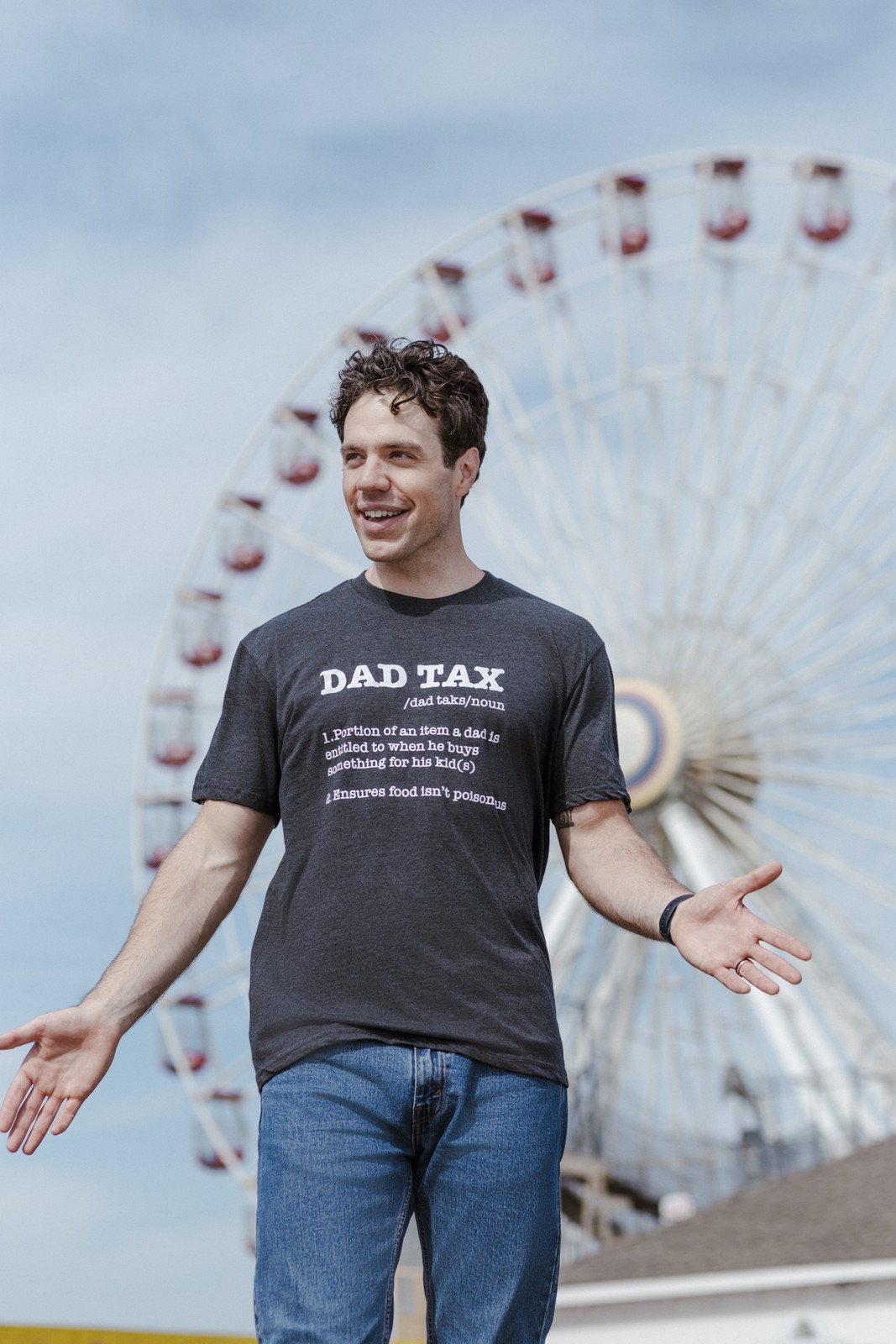 Mens Funny T Shirts Dad Tax Sarcastic Fathers Day Novelty Tee for Men