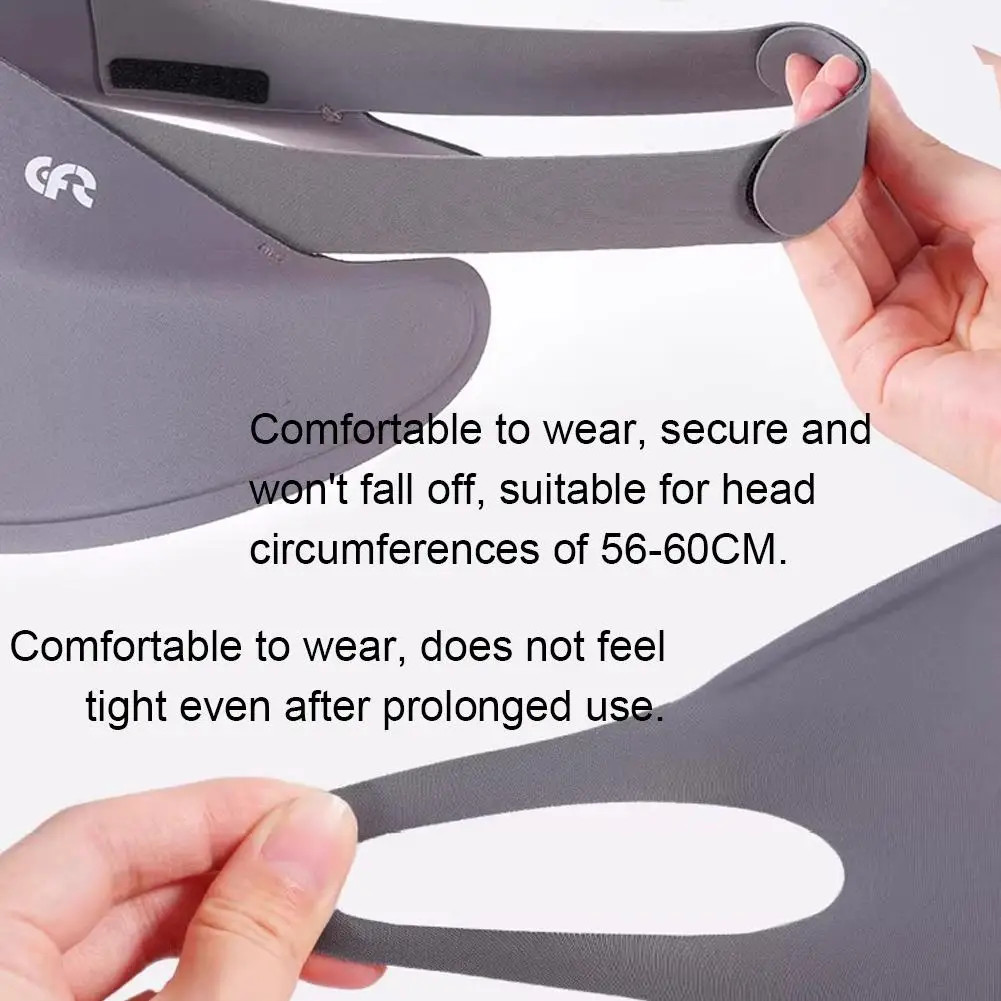 Sun Visor Face Mask Set Ice Silk Breathable Full Coverage Sun Protection Kit