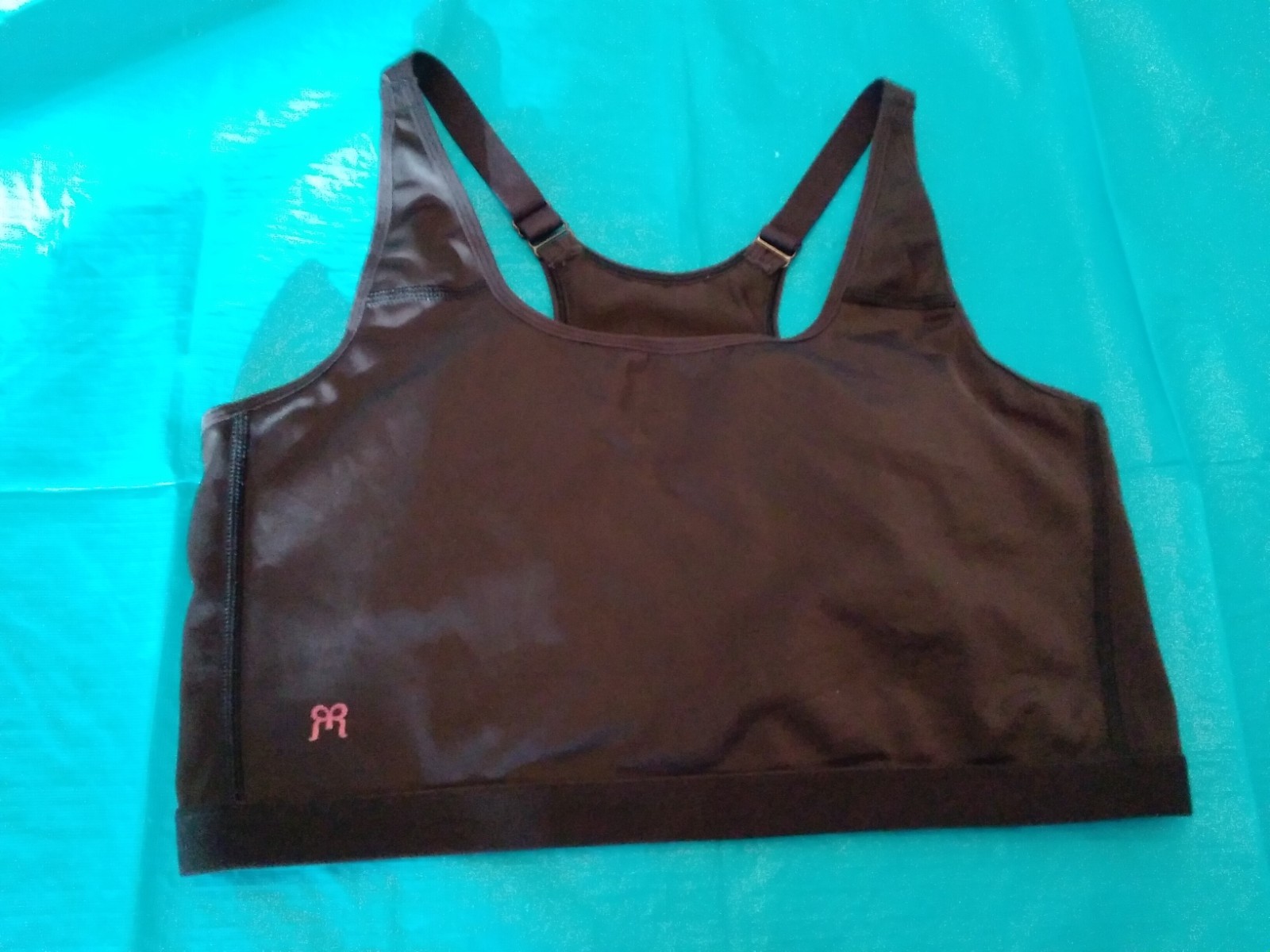 Ruby Ribbon SPORT Bra Shapewear Demiette #3042 Black Size 44