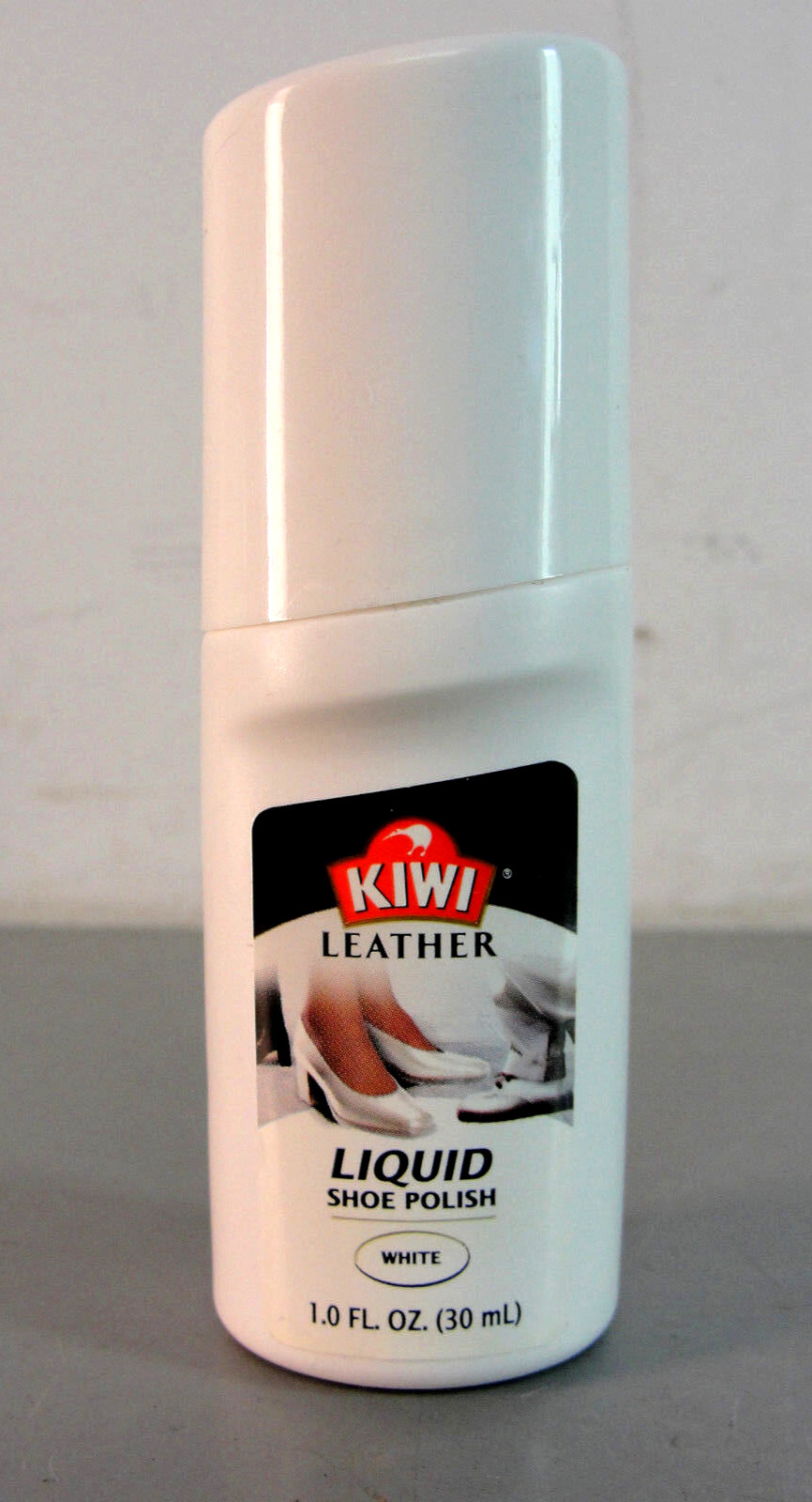 KIWI WHITE LIQUID LEATHER SHOE POLISH BOOT WHITENER 1 oz TRAVEL WORK OFFICE NEW
