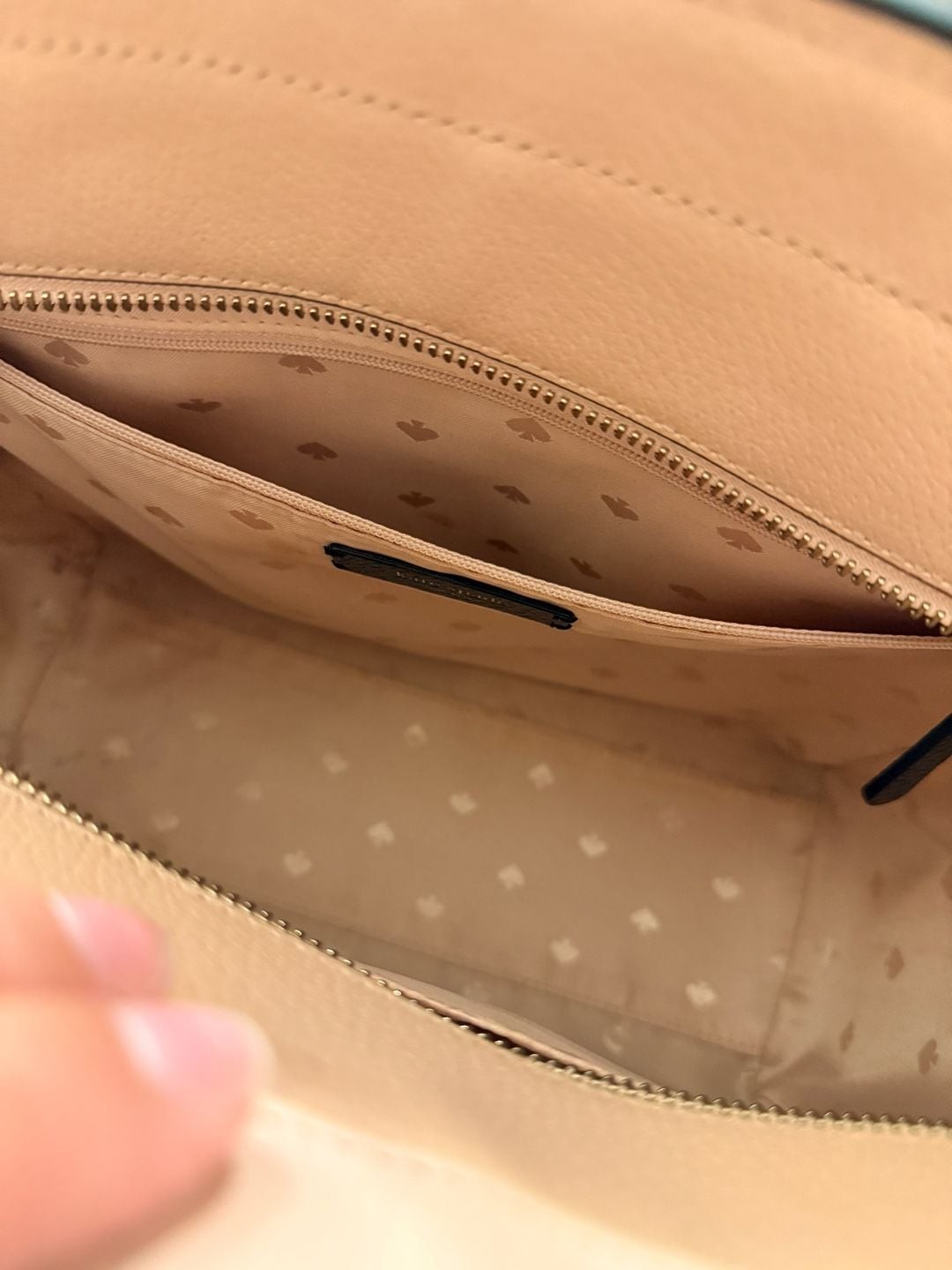 Kate Spade Jeanne Medium Satchel in Warm Vellum and Black Leather
