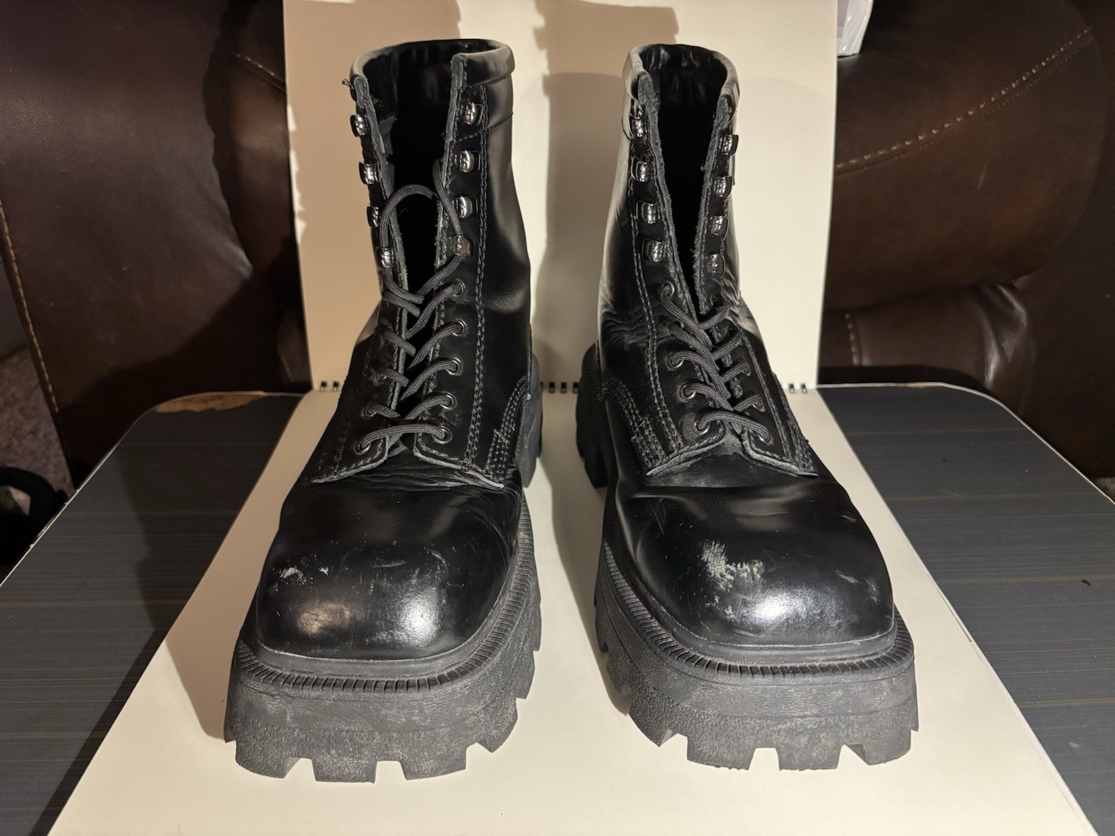 Eytys Michigan Boots Black Leather Men’s Size EU 42 US 9