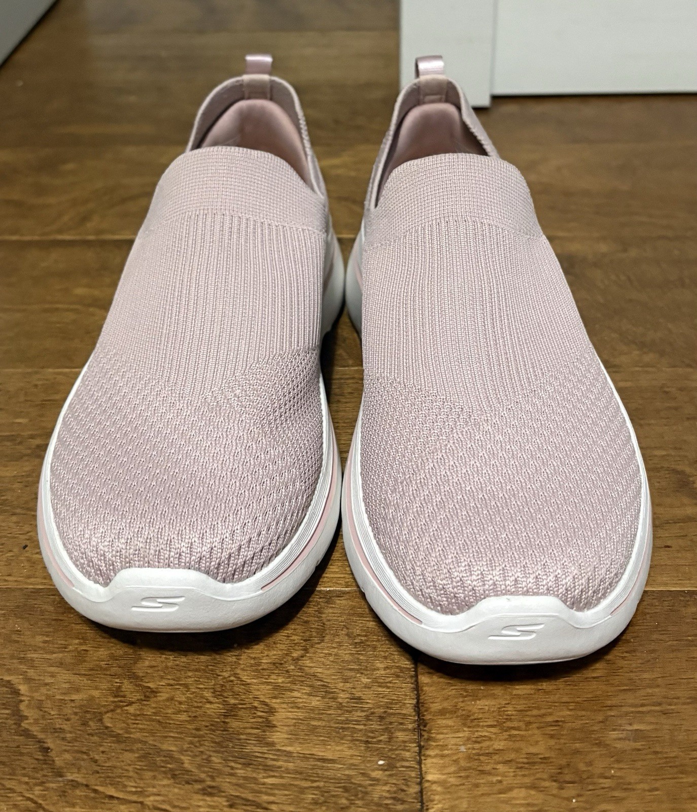 SKECHERS Arch Fit Air-Cooled Slip-On Knit Cushioned Walking Sneaker Pink