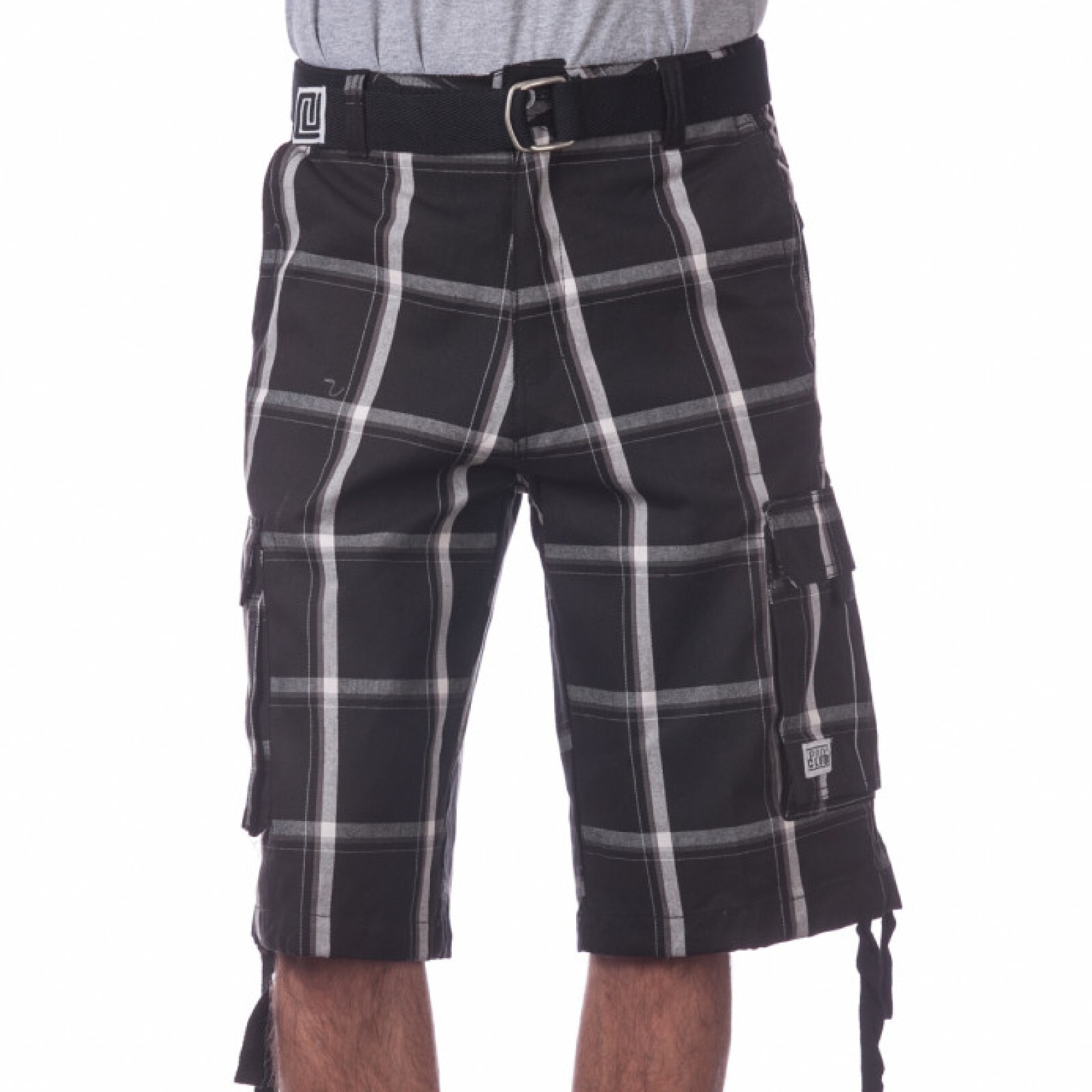 PROCLUB MENS HEAVYWEIGHT TWILL CARGO SHORTS PRO CLUB 6 POCKETS SHORTS (S-5XL)