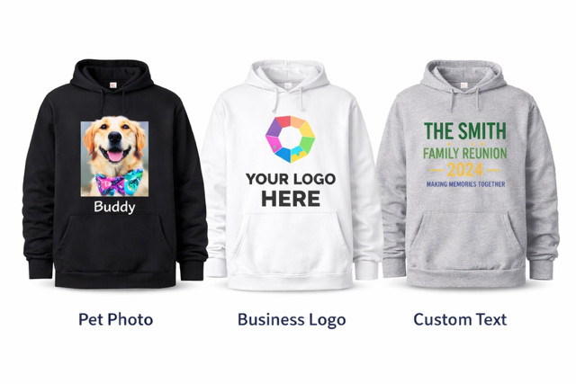 Custom Hoodie Any Design Uploaded S-5XL Personalized Sweatshirt Print Front/Back