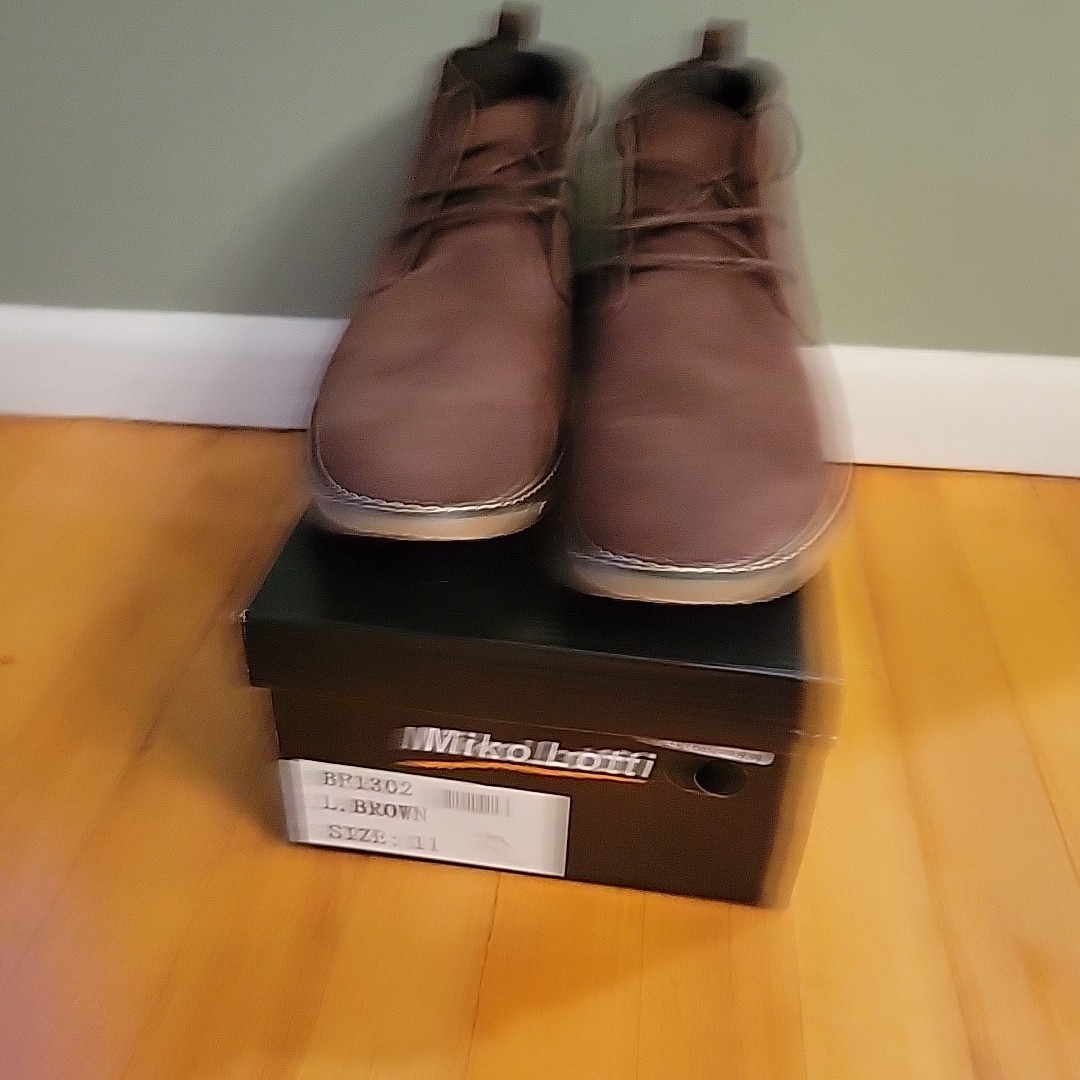 New Miko Lotti Buyer Pic Men’s Lace Up Boots Brown BF1302 size 11