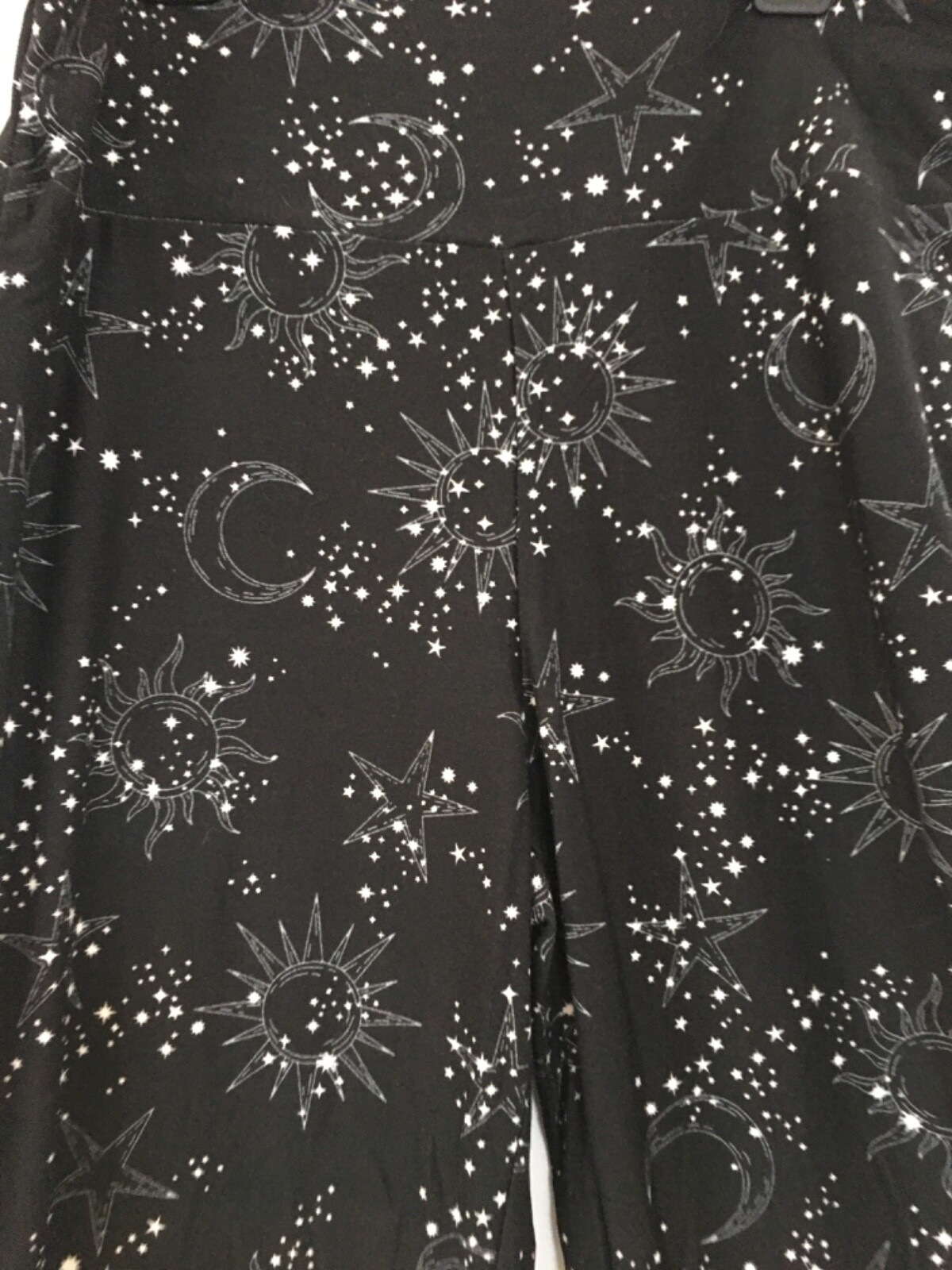 No Boundaries Black Moon and Stars Flare Pants Juniors Women Size Many sizes (F)