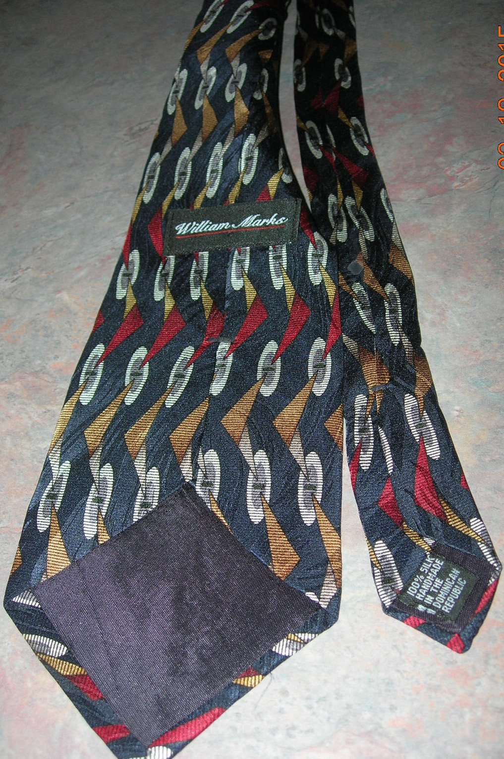 Classic (57 in.-60 in.) Geometric Necktie by William Marks