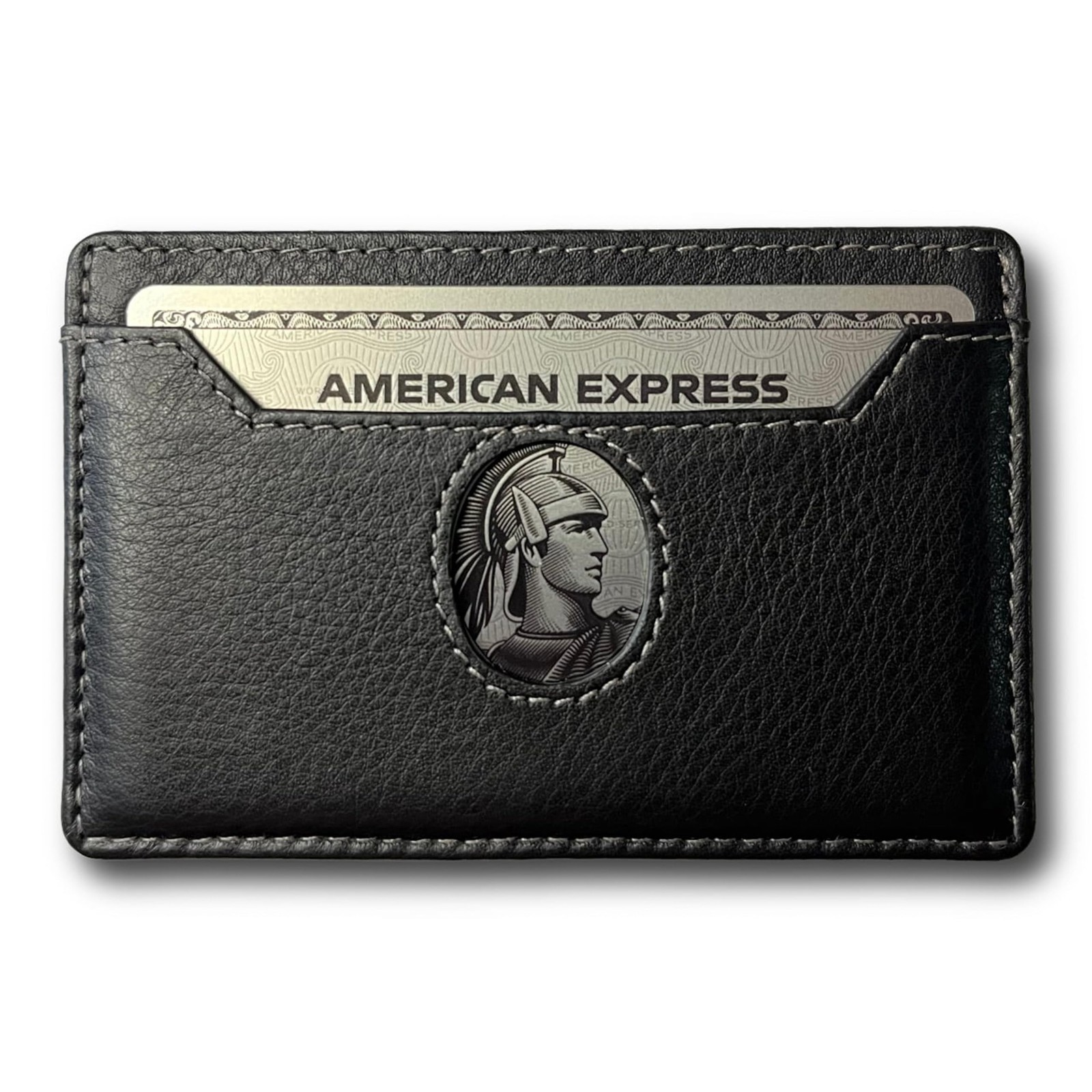 Minimalist Leather Wallet for Men & Women – Ultra Thin Black Credit Card Holder