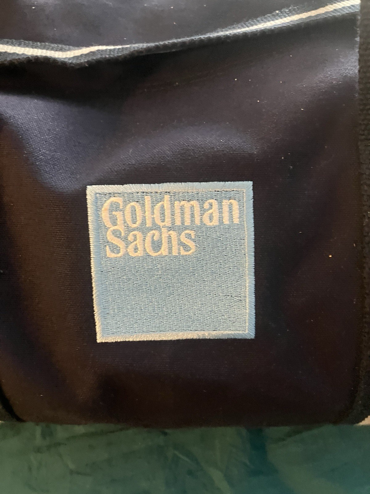 NEW Authentic 19” Goldman Sachs Duffle Banker Bag – Navy/Big Embroidered Logo