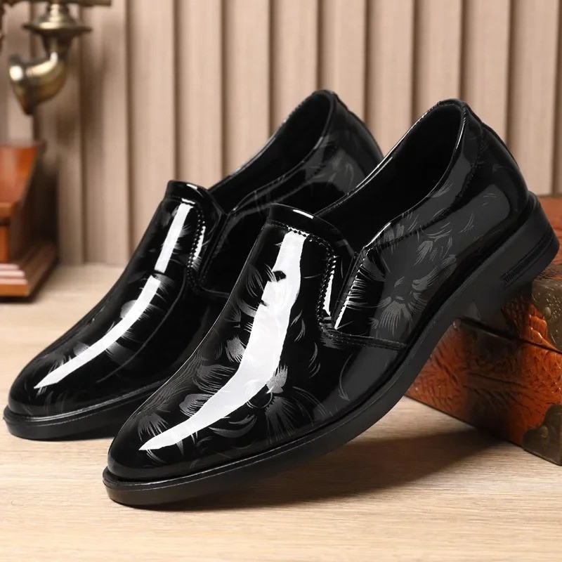 Fashion Men’s Leather Oxford Dress Shoes Luxury Business Wedding Office Shoes