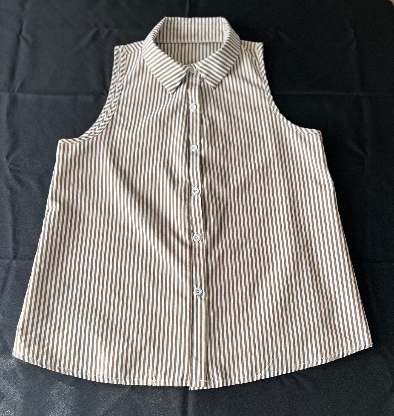 Shein sleeveless top womens medium striped