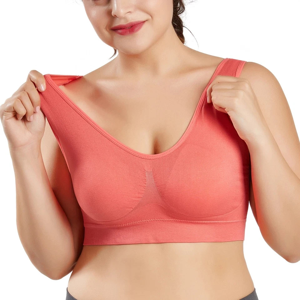 3Pack Wireless Underwear Sports Bras For Women Yoga Sleep Bra Seamless Bralette