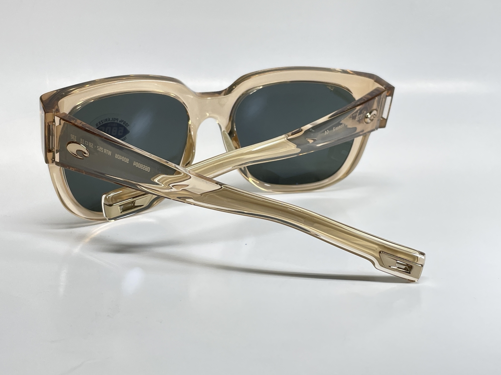 Costa Del Mar Waterwoman 2 shiny blonde crystal Gray silver mirror glass 580