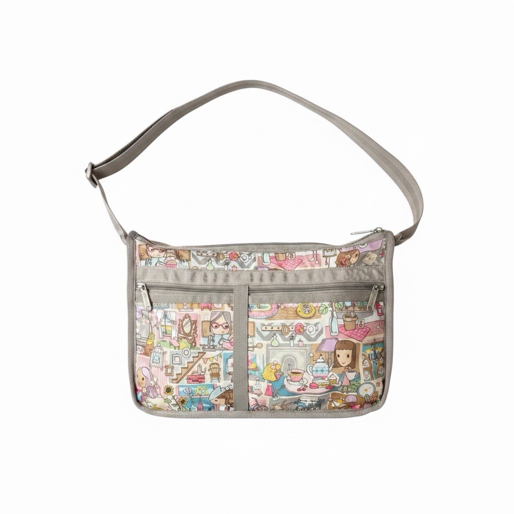 LeSportsac Every Day Deluxe Crossbody Shoulder Home Sweet Home Collection