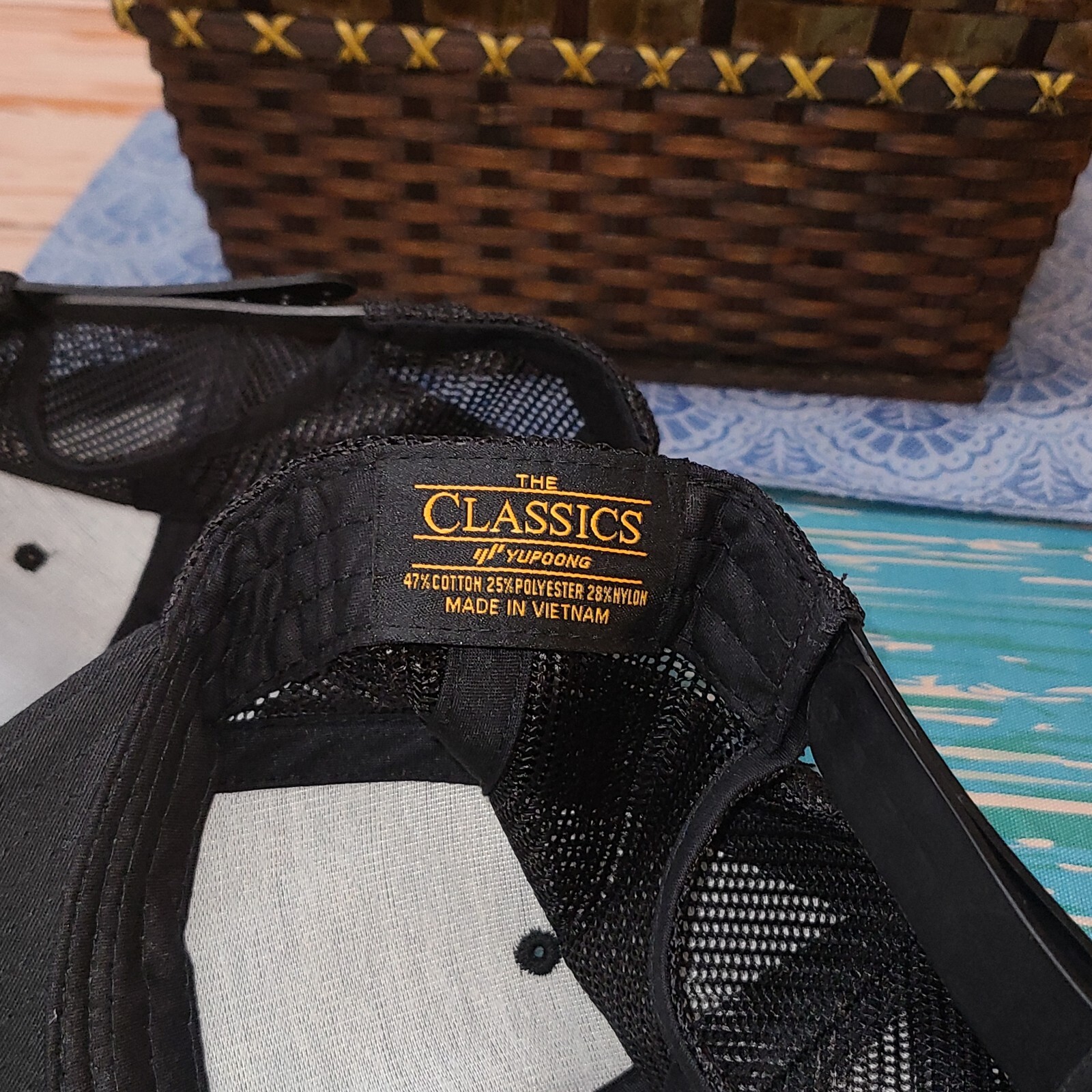 Pair of Life Rolls On A Night of Poker Black Yupoong Classics Snapback Mesh Caps