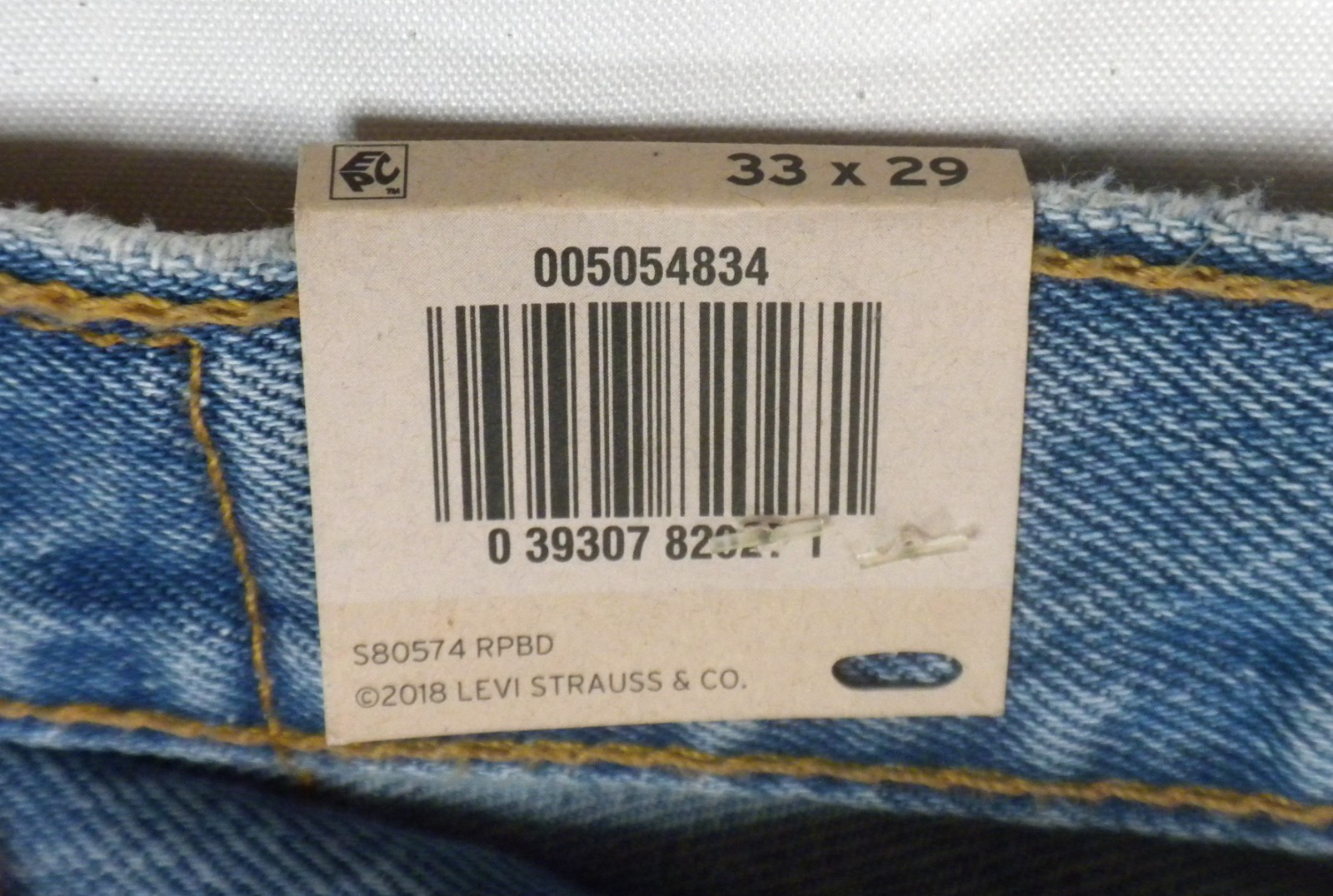 Levi’s 505 Regular Men’s Straight Leg Jeans Size 33 x 29