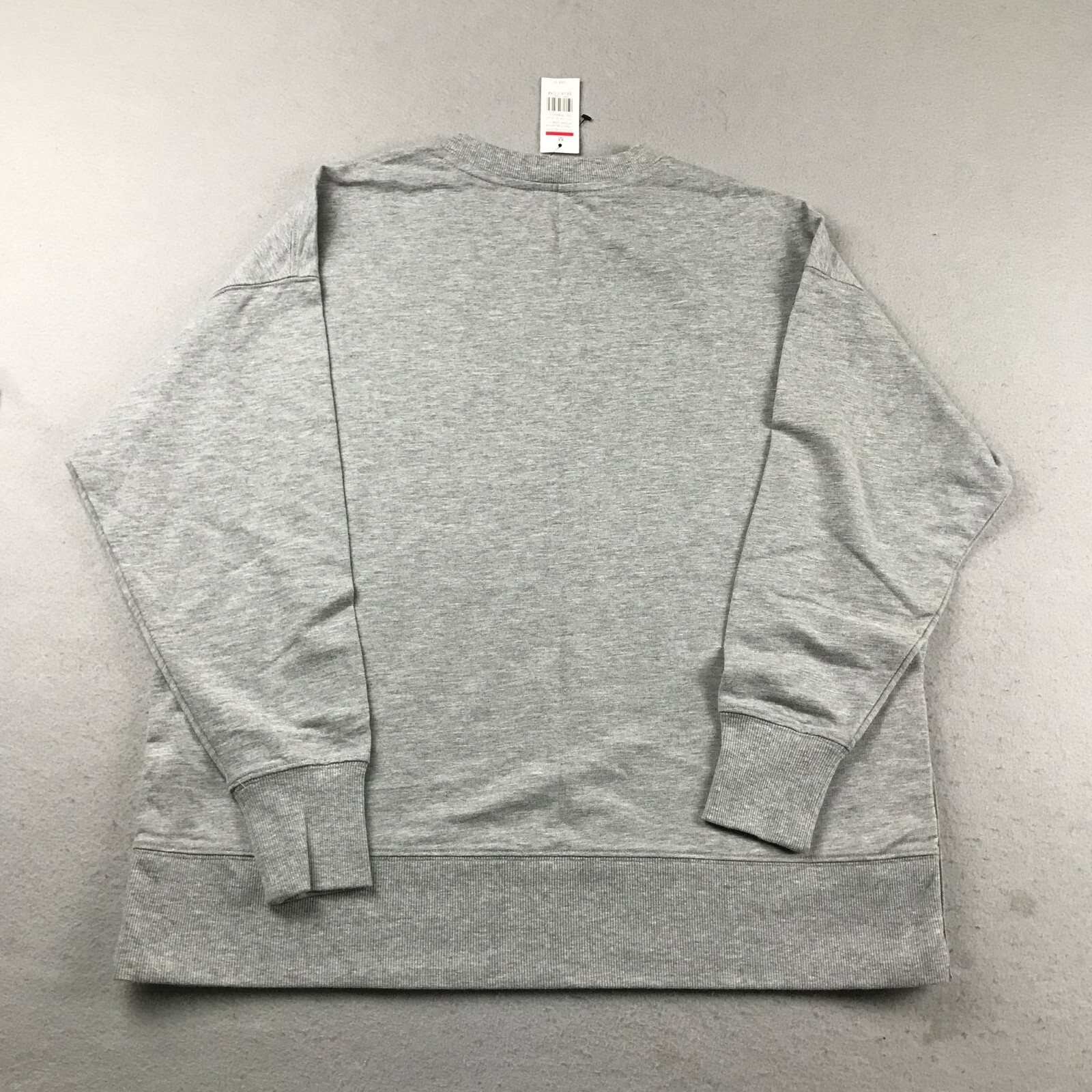 Crown & Ivy Sweatshirt Womens Medium Gray Crew Neck Side Snap Button Top NWT