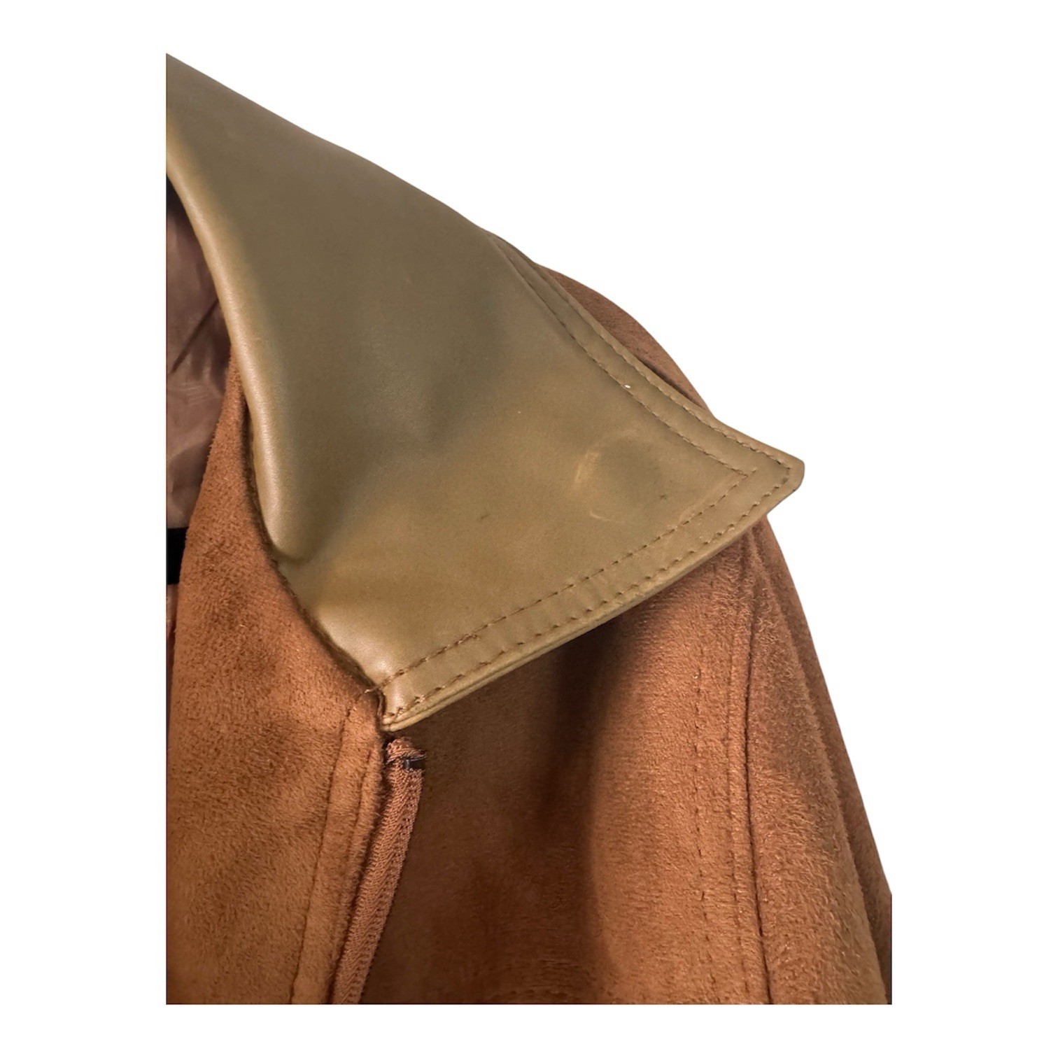 Authentic Armani Emporio Collezione Men’s Brown Suede Zip Bomber Jacket L Italy