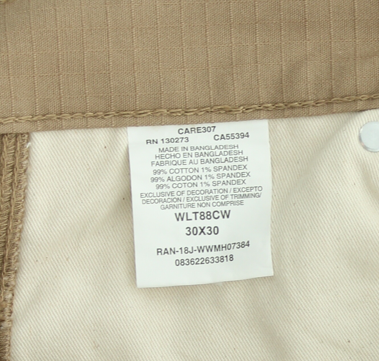 Wrangler Workwear Men’s Work Pants 5-Pocket Rip-Stop, Reinforced Knee & Pockets