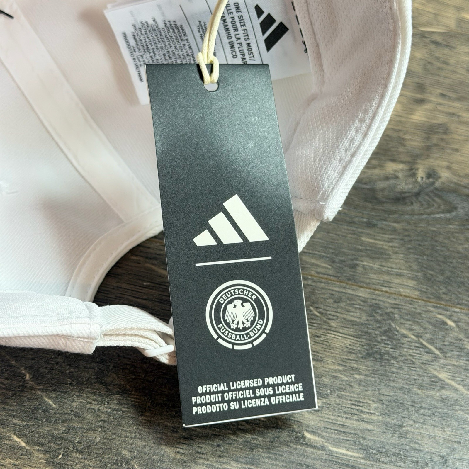 Adidas World Cup 2026 Team Germany Soccer Hat Cap OSFM Adjustable White KC6705