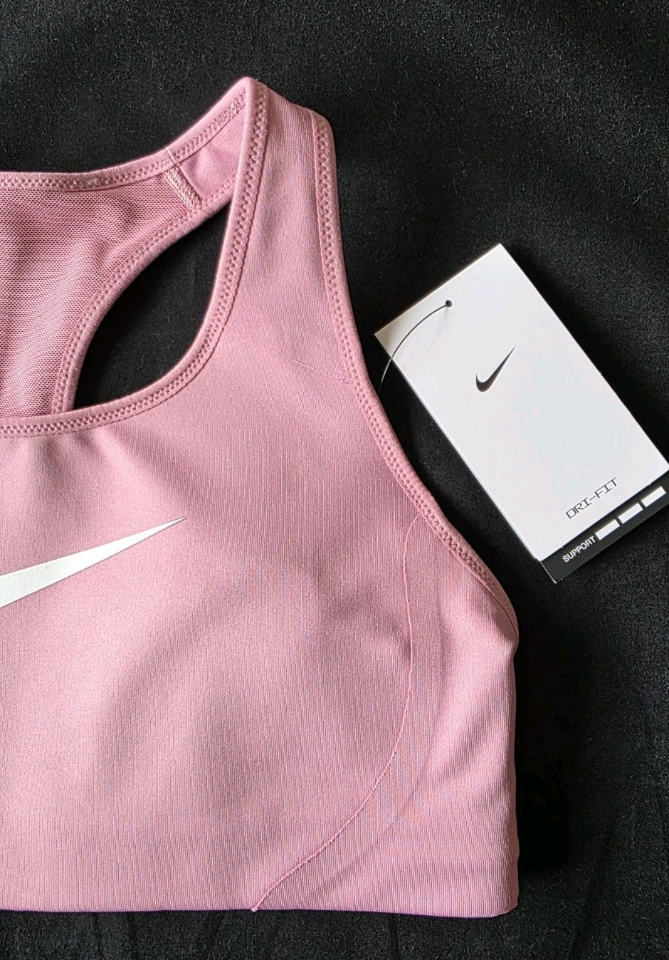 NIKE VICTORY SHAPE WOMEN HIGH SUPPORT SPORT TRAINING BRA PINK/WHITE # 548545-NWT