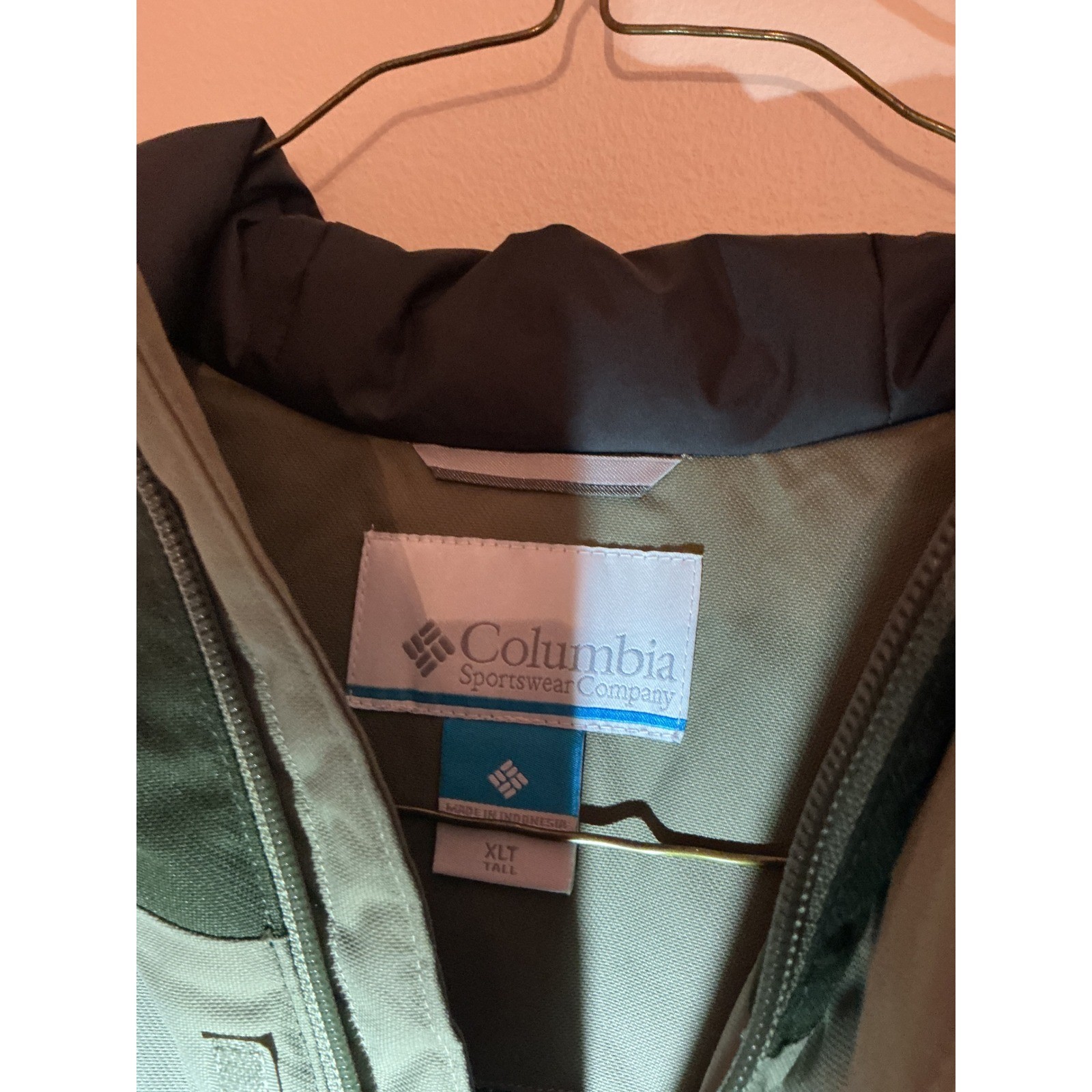 Columbia Men’s Jacket XLT Tiptop Peak III Insulated Waterproof Hooded Olive