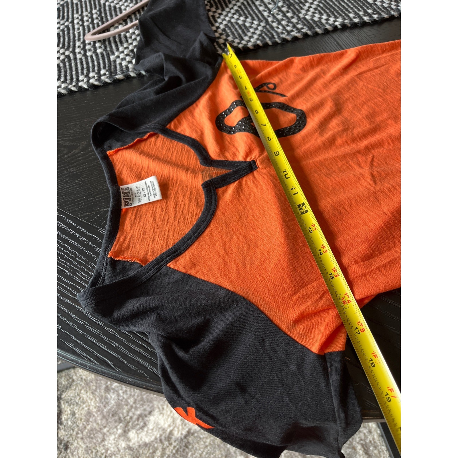 Pink Victoria’s Secret Baltimore Orioles Baseball Tee Orange Black XS 54 O’s