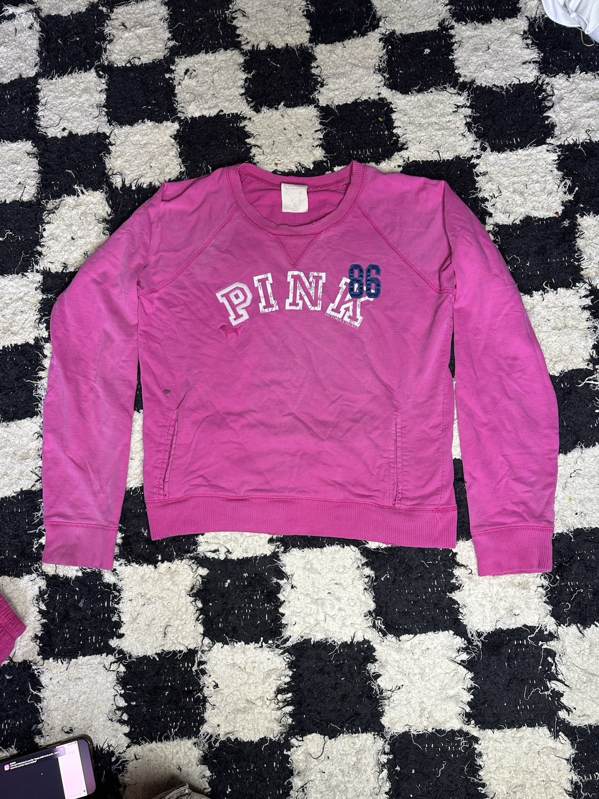 Y2K PINK Victoria’s Secret 2Pc Sweatsuit Set Womens L